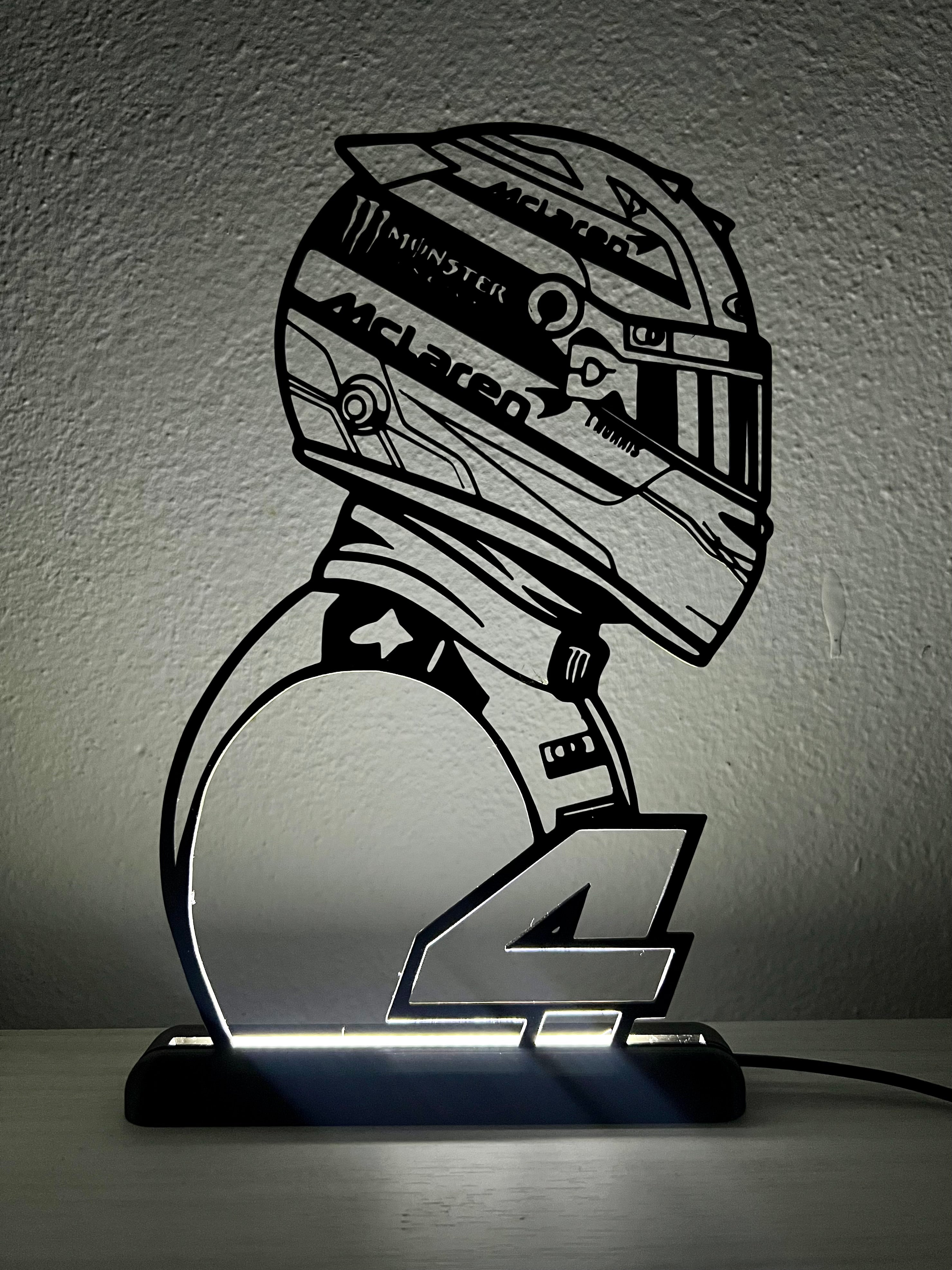 Lando Norris LED-Displaylampe - FORMEL 1