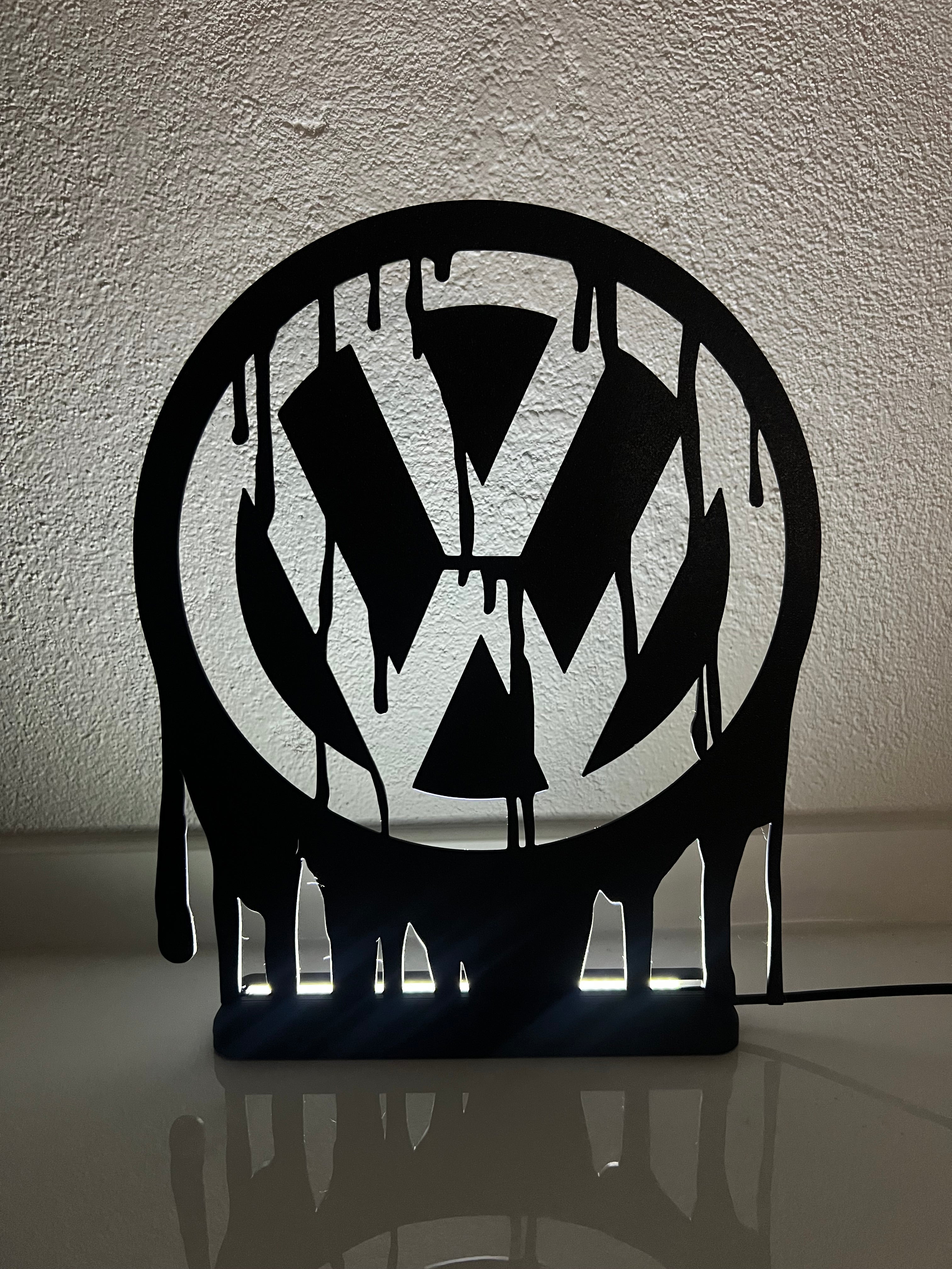 Lampada da esposizione con LED logo Volkswagen