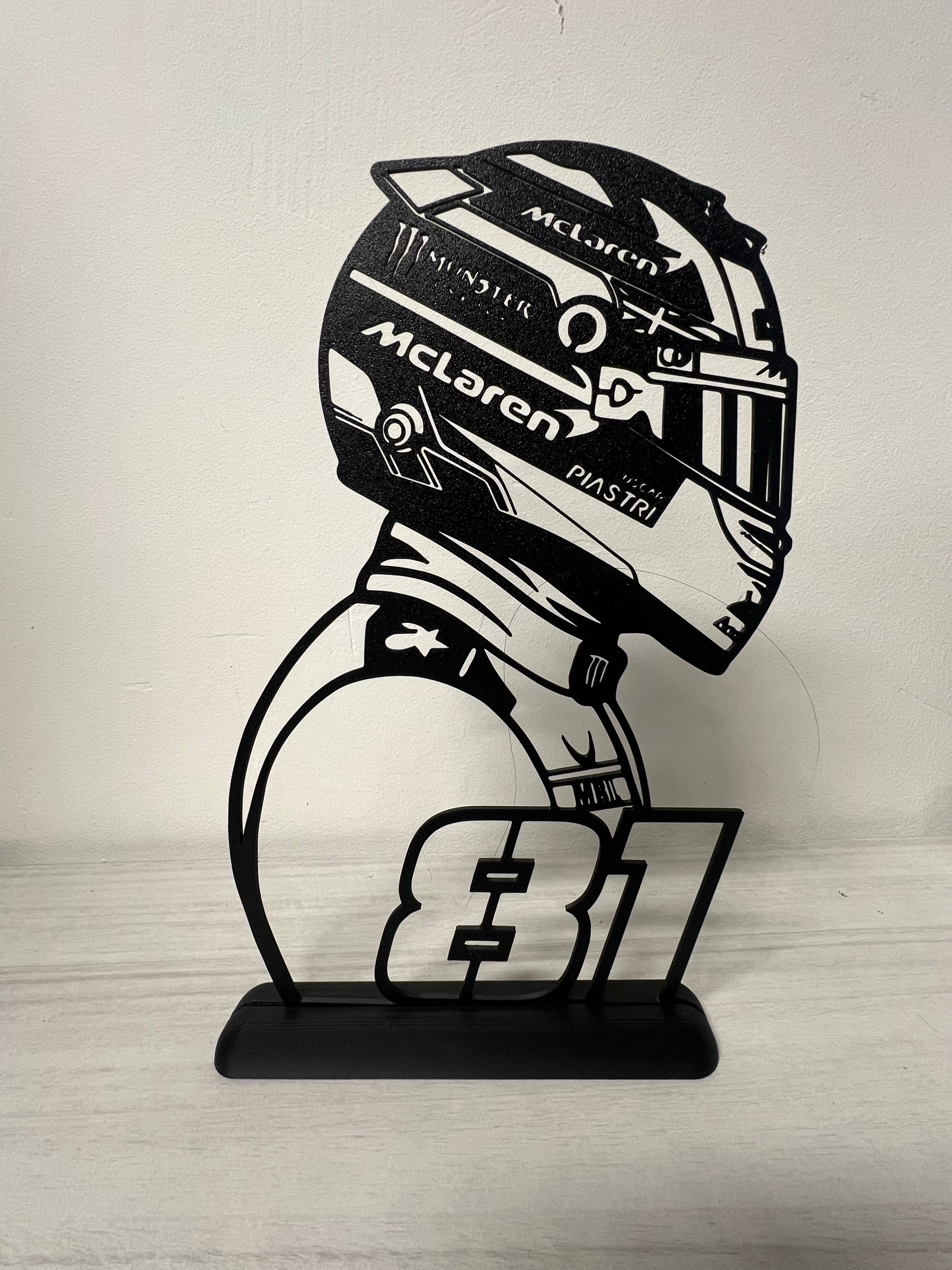 Silhouette da esposizione Oscar Piastri - FORMULA 1