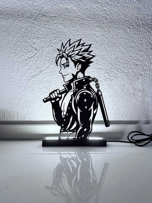 Lampada LED Ban di Seven Deadly Sins accesa, vista d'insieme