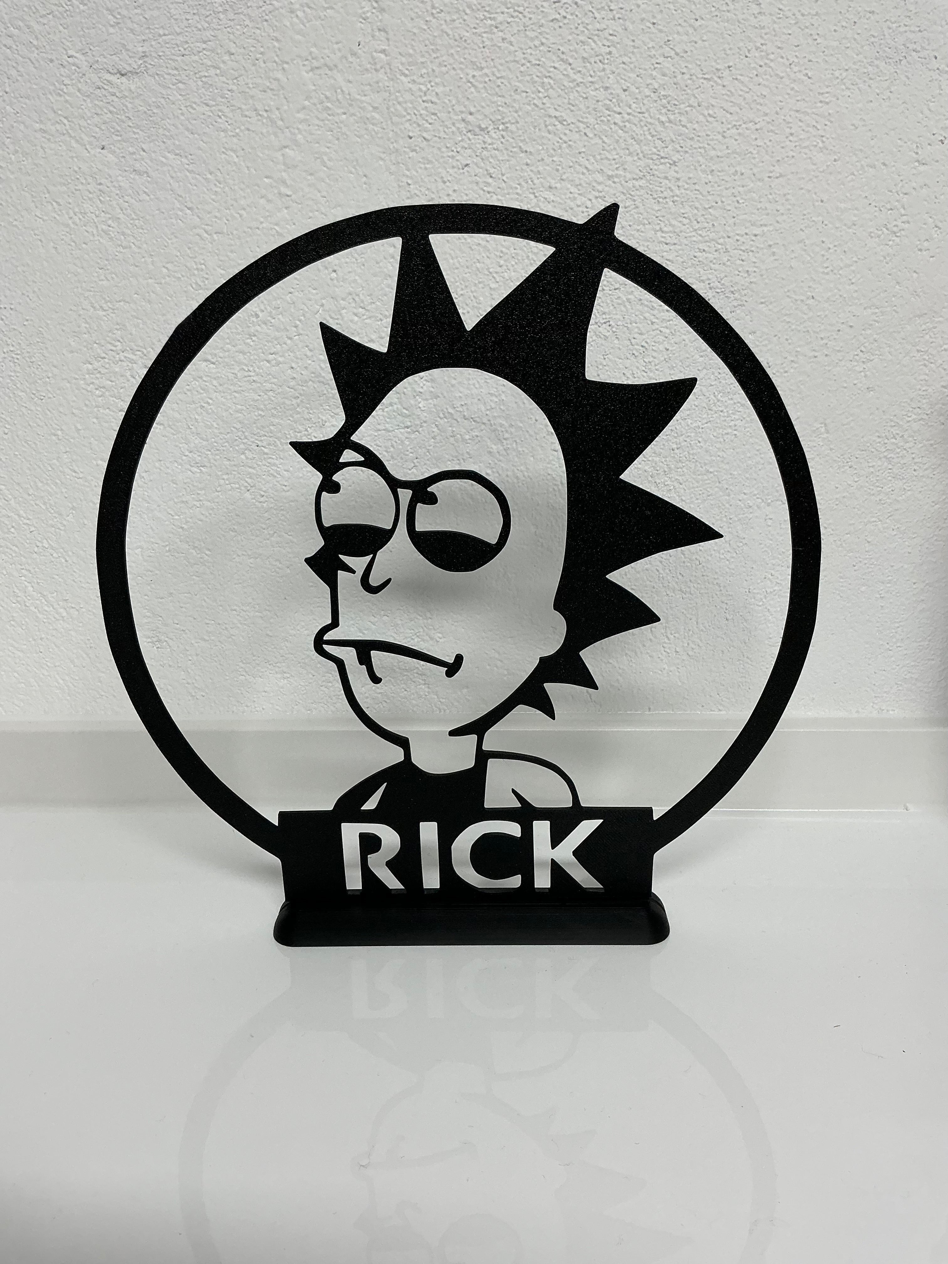 Silhouette da esposizione Rick - Rick&Morty