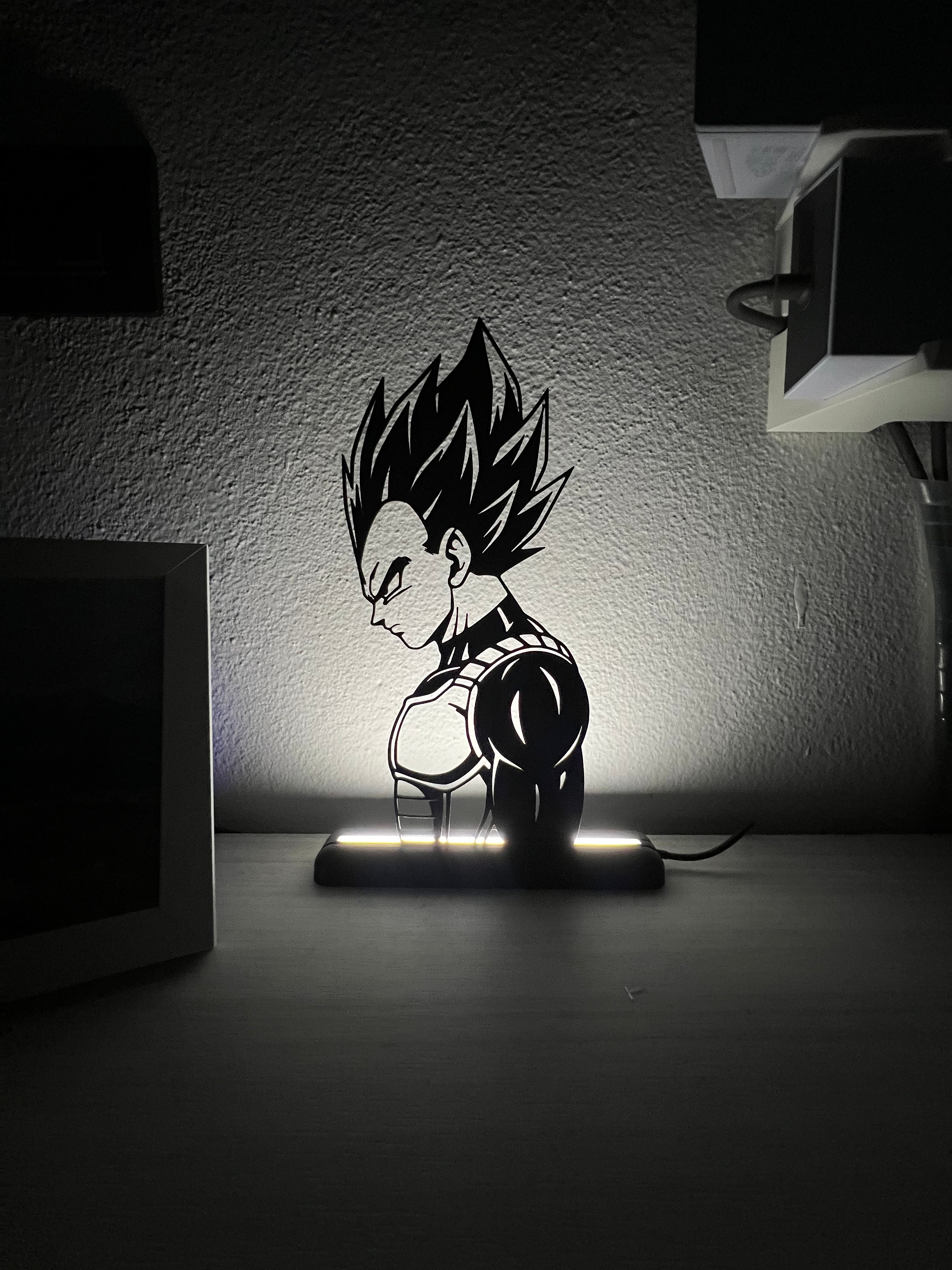Lampada da esposizione con LED Vegeta - Dragonball
