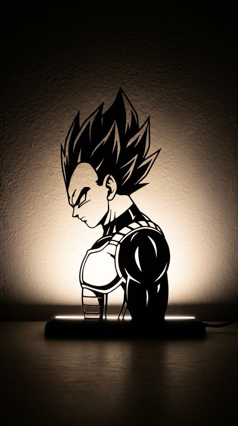 Lampada da esposizione con LED Vegeta - Dragonball