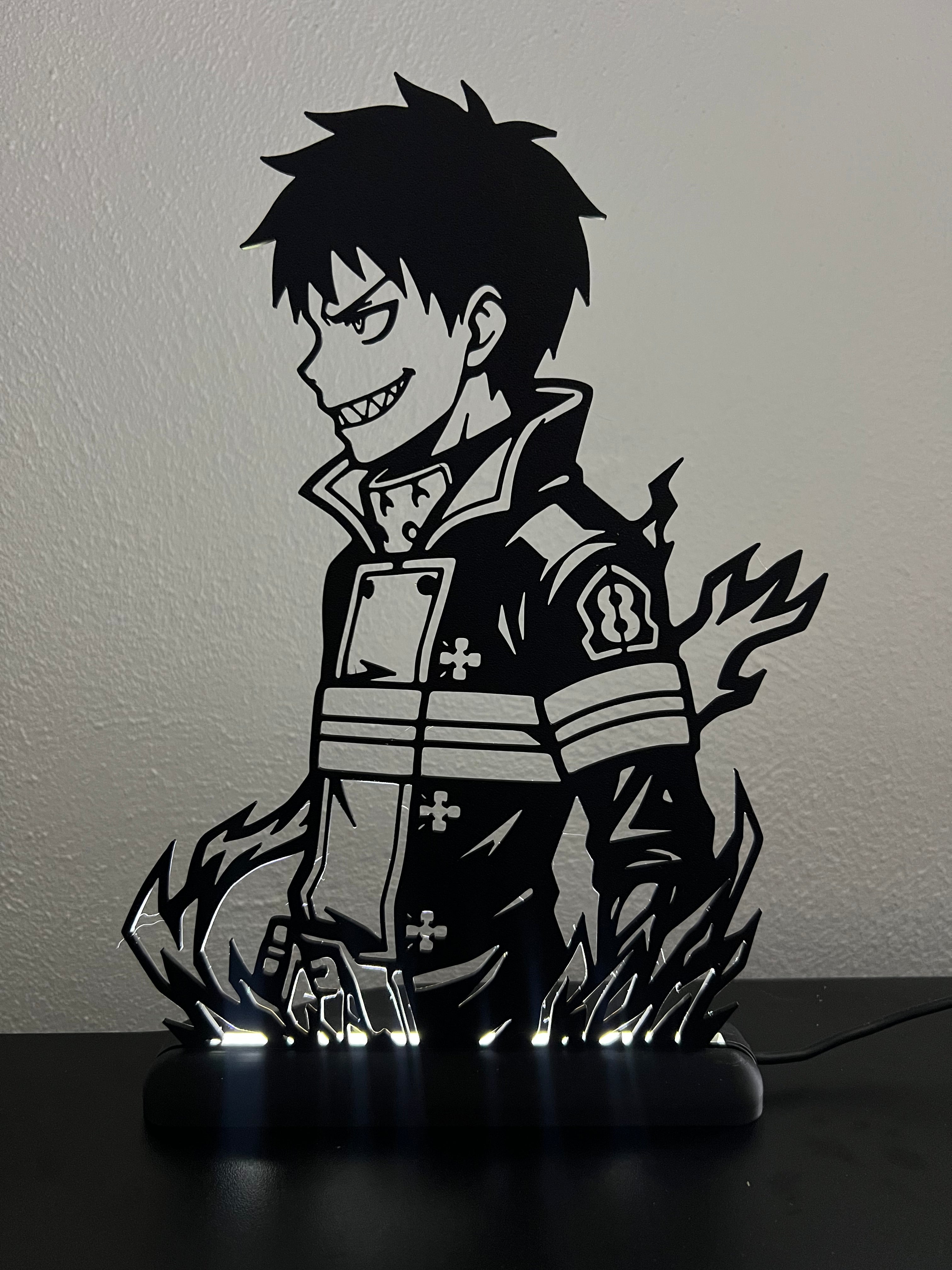 Lampada da esposizione con LED Shinra - Fire Force