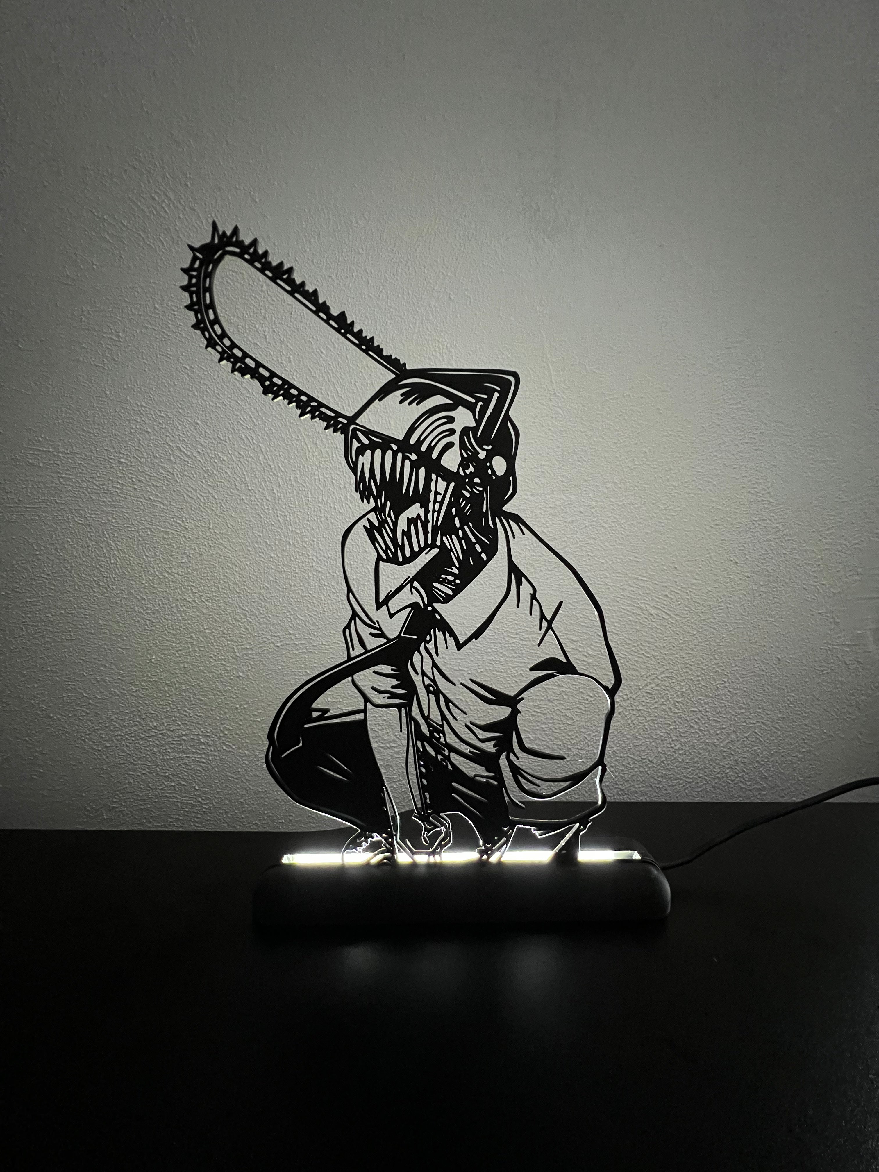 Lampada da esposizione con LED Chainsawman Denji