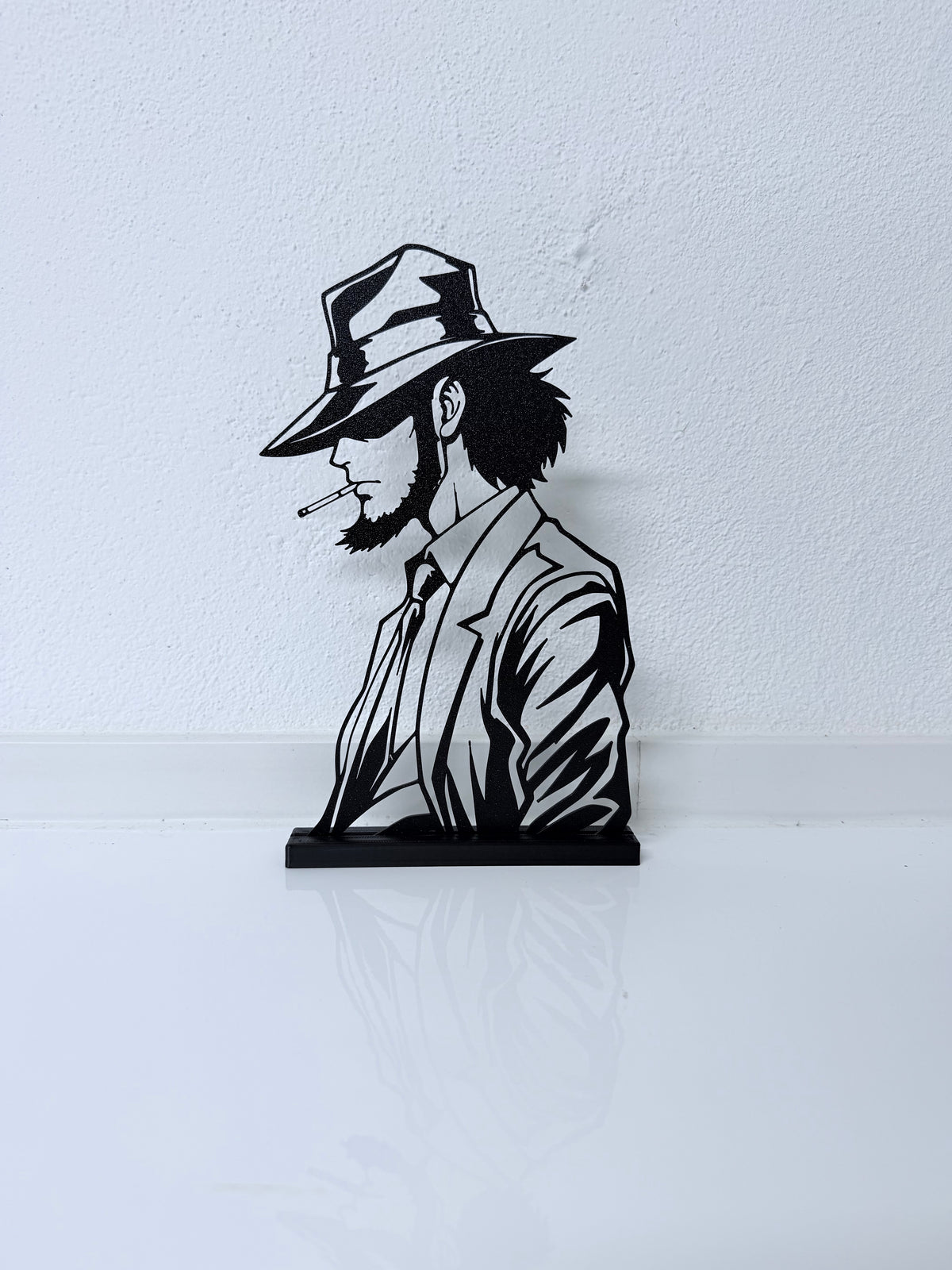 Lampada LED con silhouette 3D di Daisuke Jigen (Lupin III) – 3DOutline – foto 4