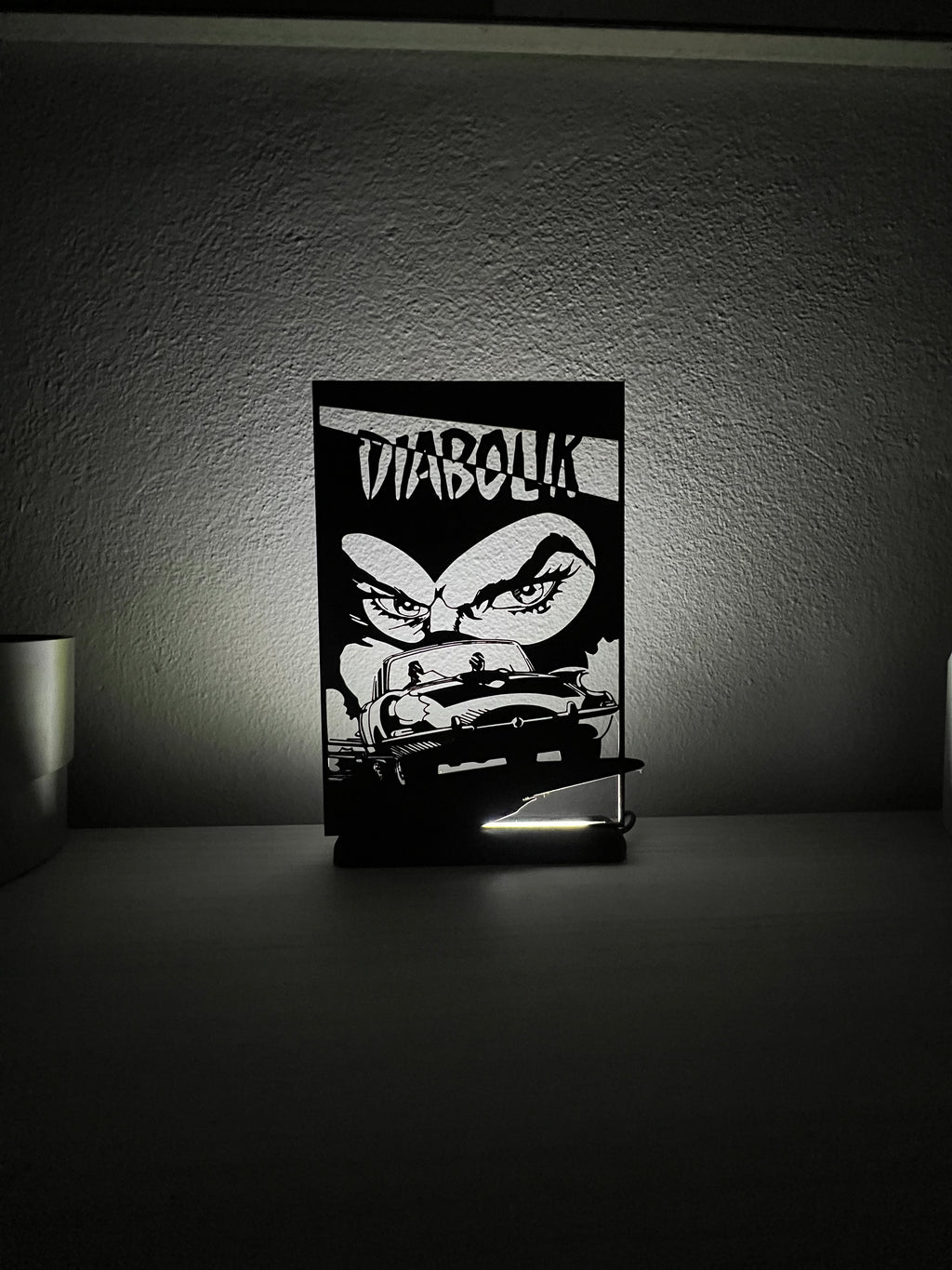 Lampada da esposizione con LED Diabolik