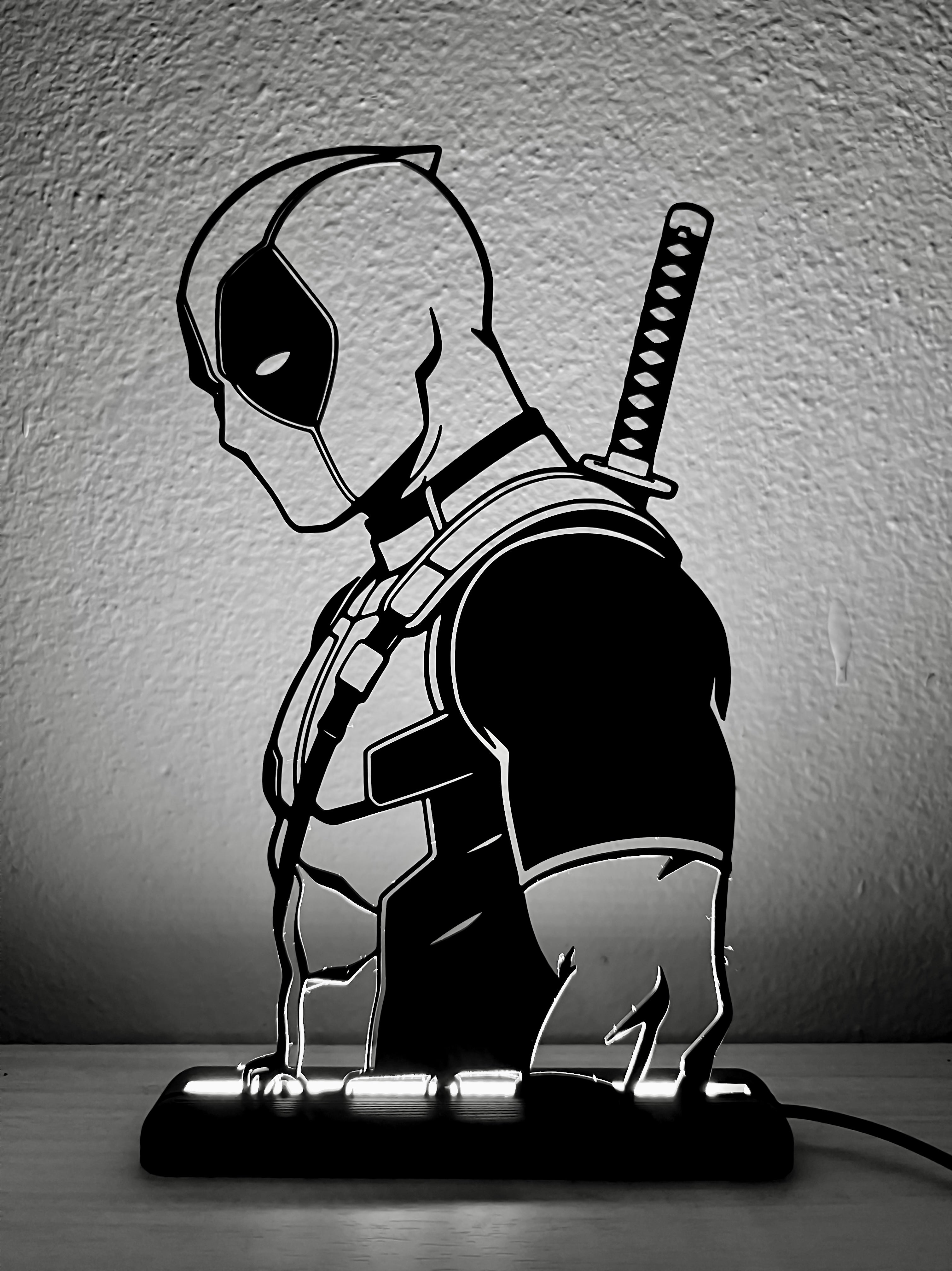Lampada da esposizione con LED Deadpool - Marvel