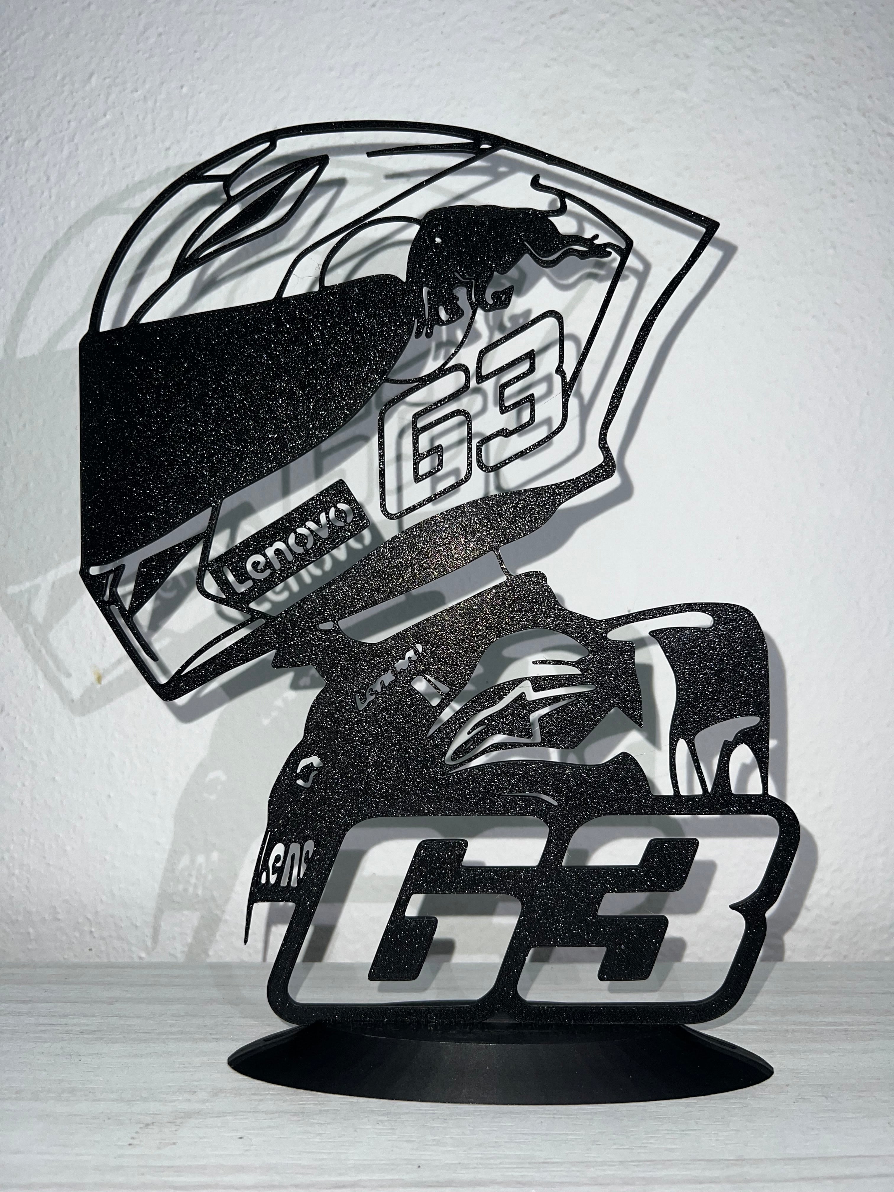 Silhouette da esposizione Pecco Bagnaia - MOTOGP