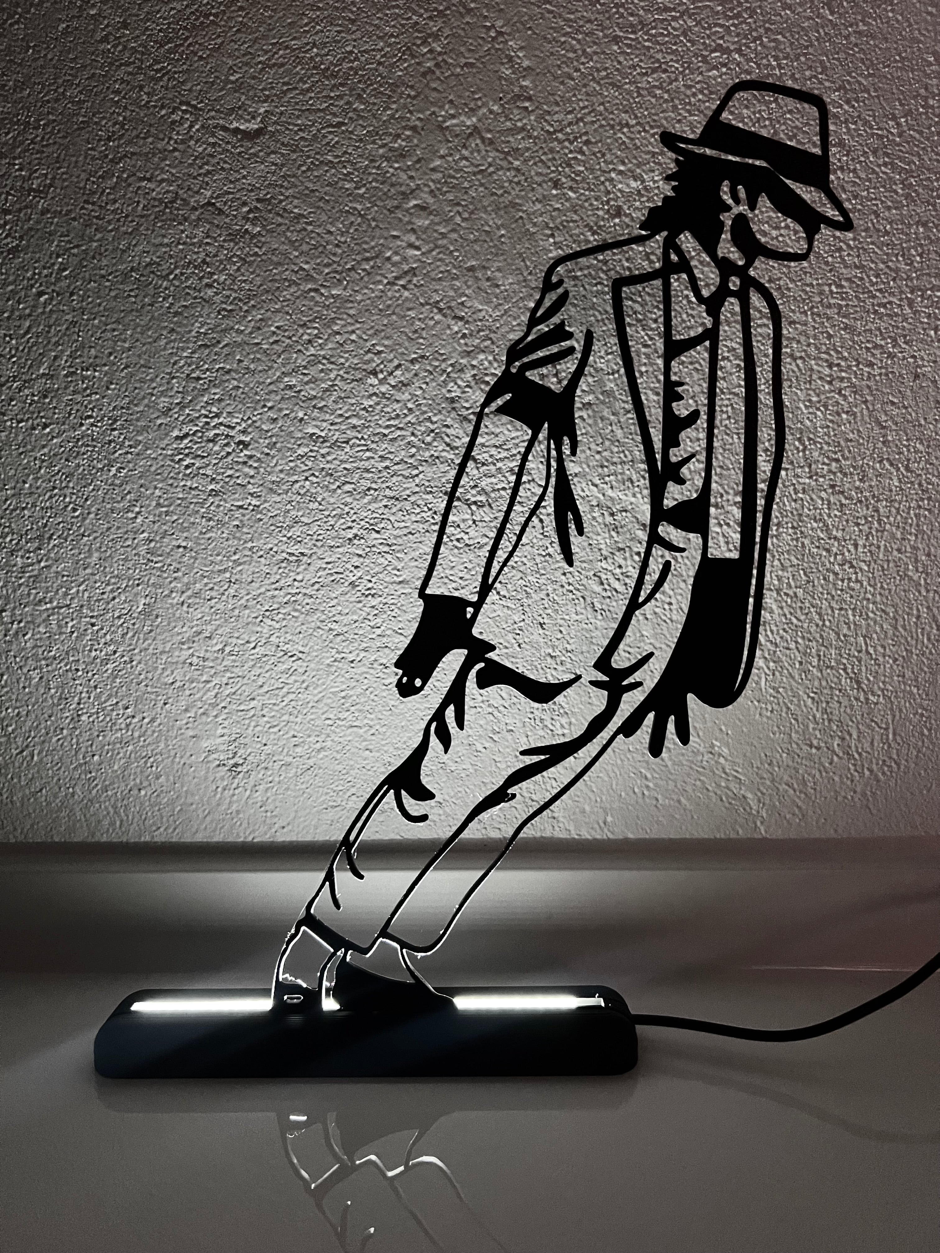 Lampada da esposizione con LED Michael Jackson