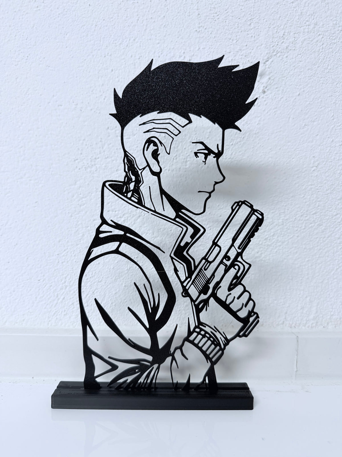 Lampada LED con silhouette 3D di David (Cyberpunk: Edgerunners) – 3DOutline – foto 2