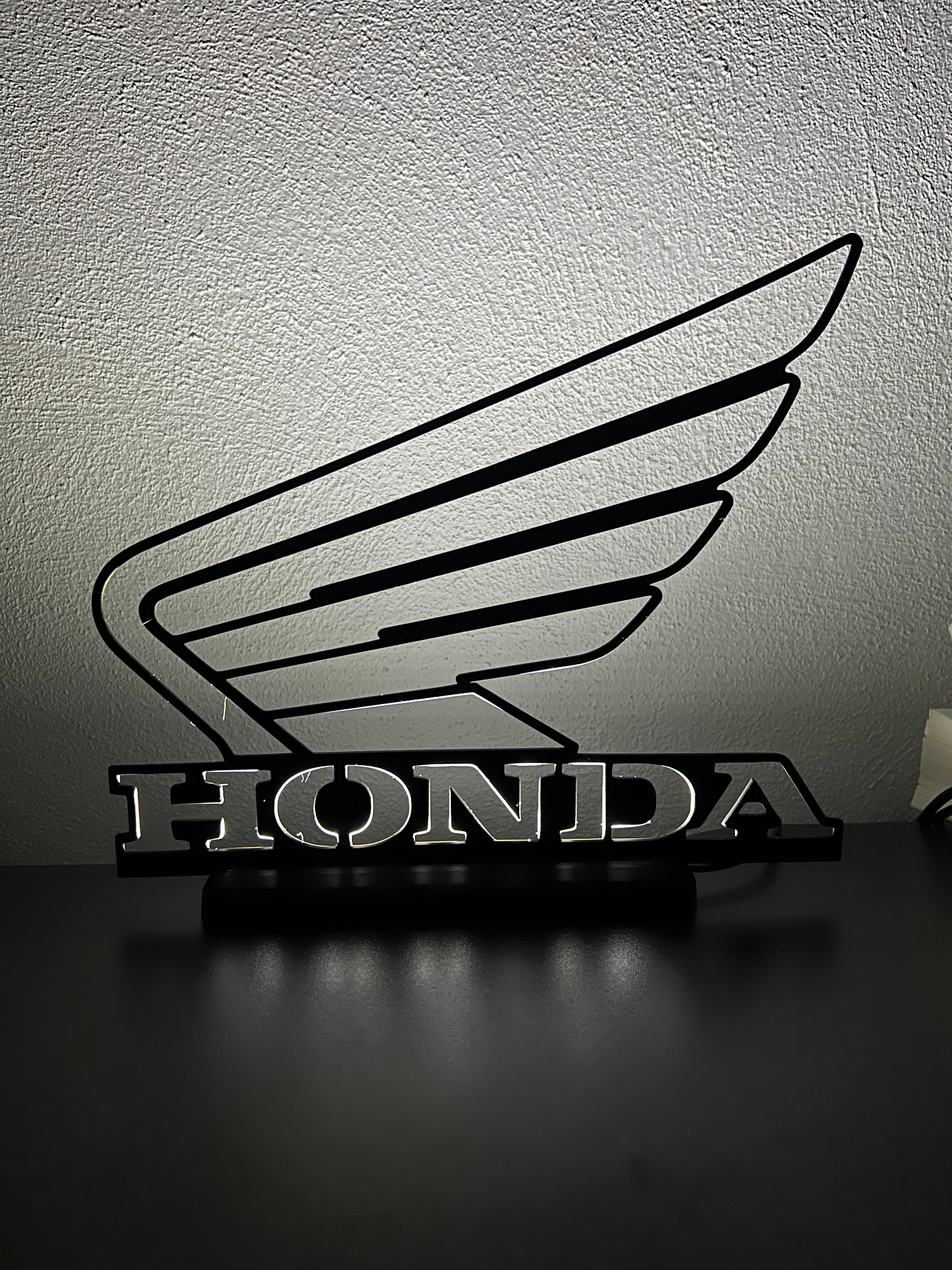 Lampada da esposizione con LED logo Honda