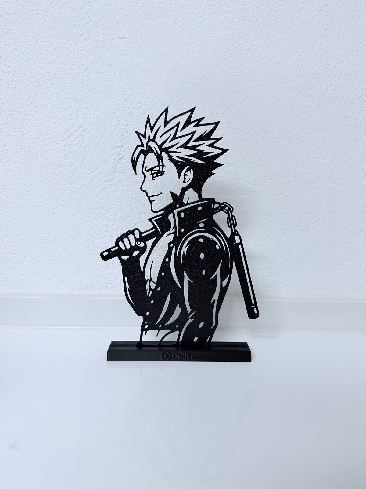 Silhouette 3D di Ban con base senza LED, vista d'insieme
