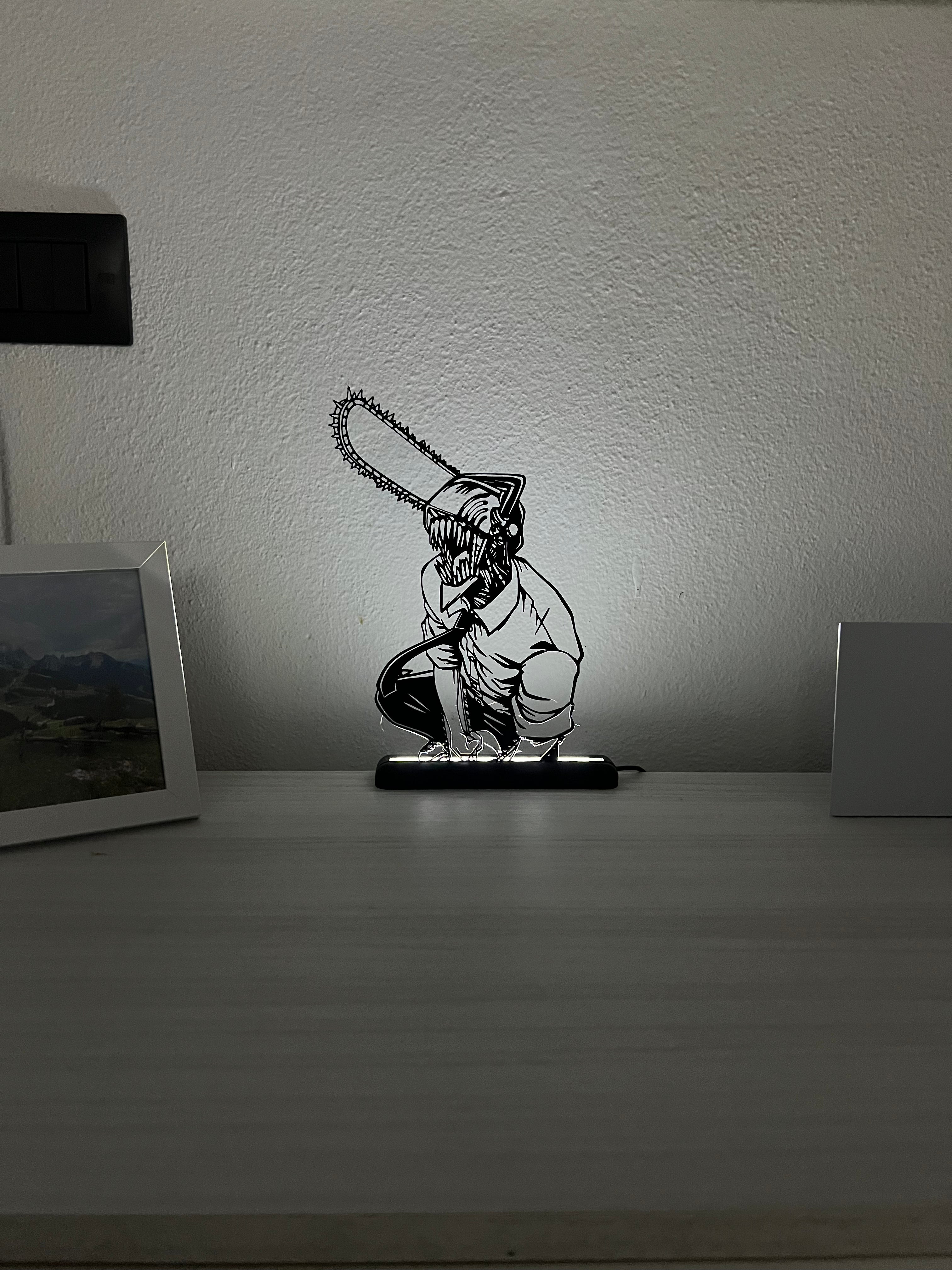 Lampada da esposizione con LED Chainsawman Denji