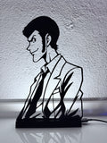 Lampada LED con silhouette 3D di Lupin (Lupin III) – 3DOutline