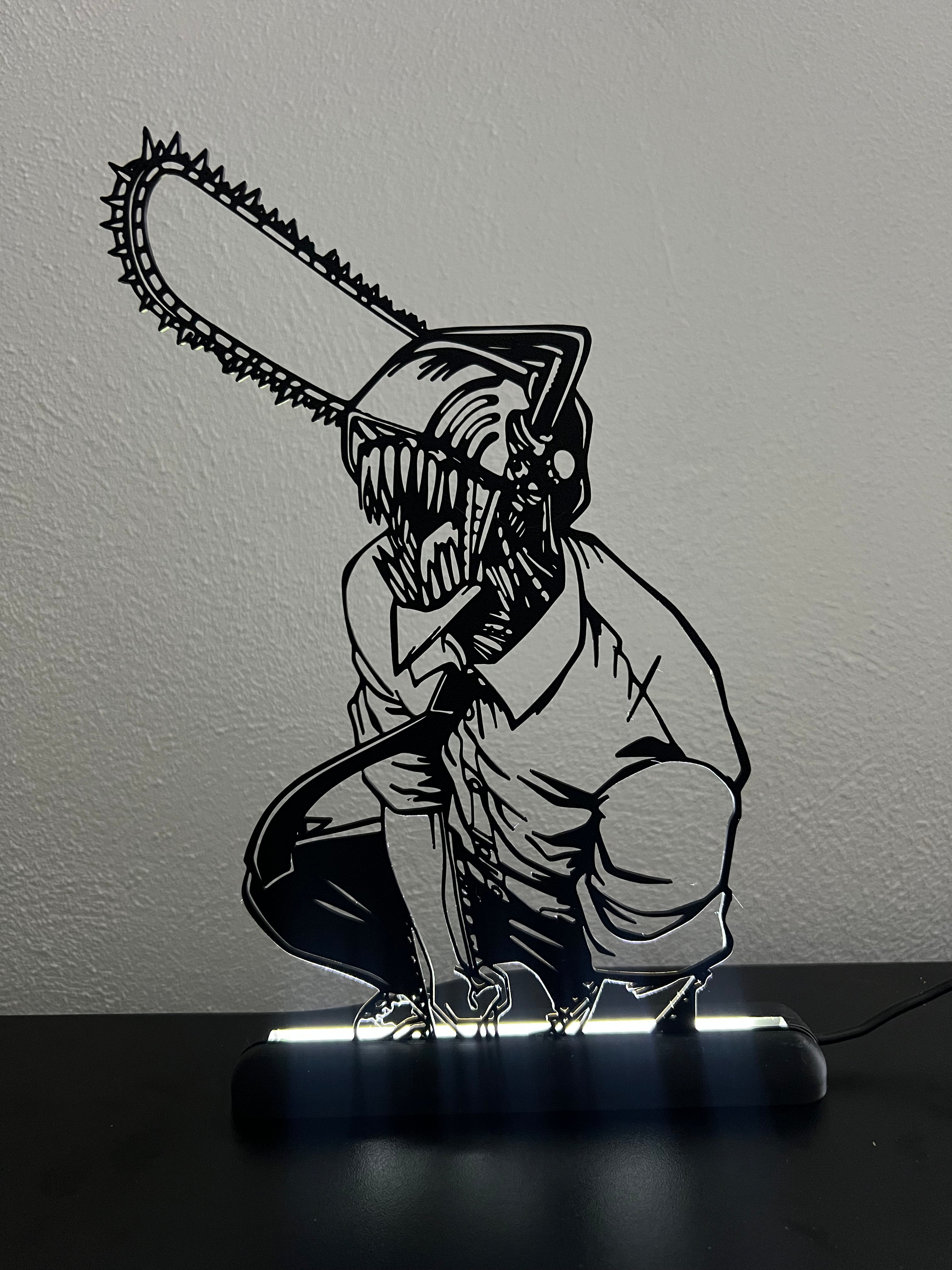 Lampada da esposizione con LED Chainsawman Denji