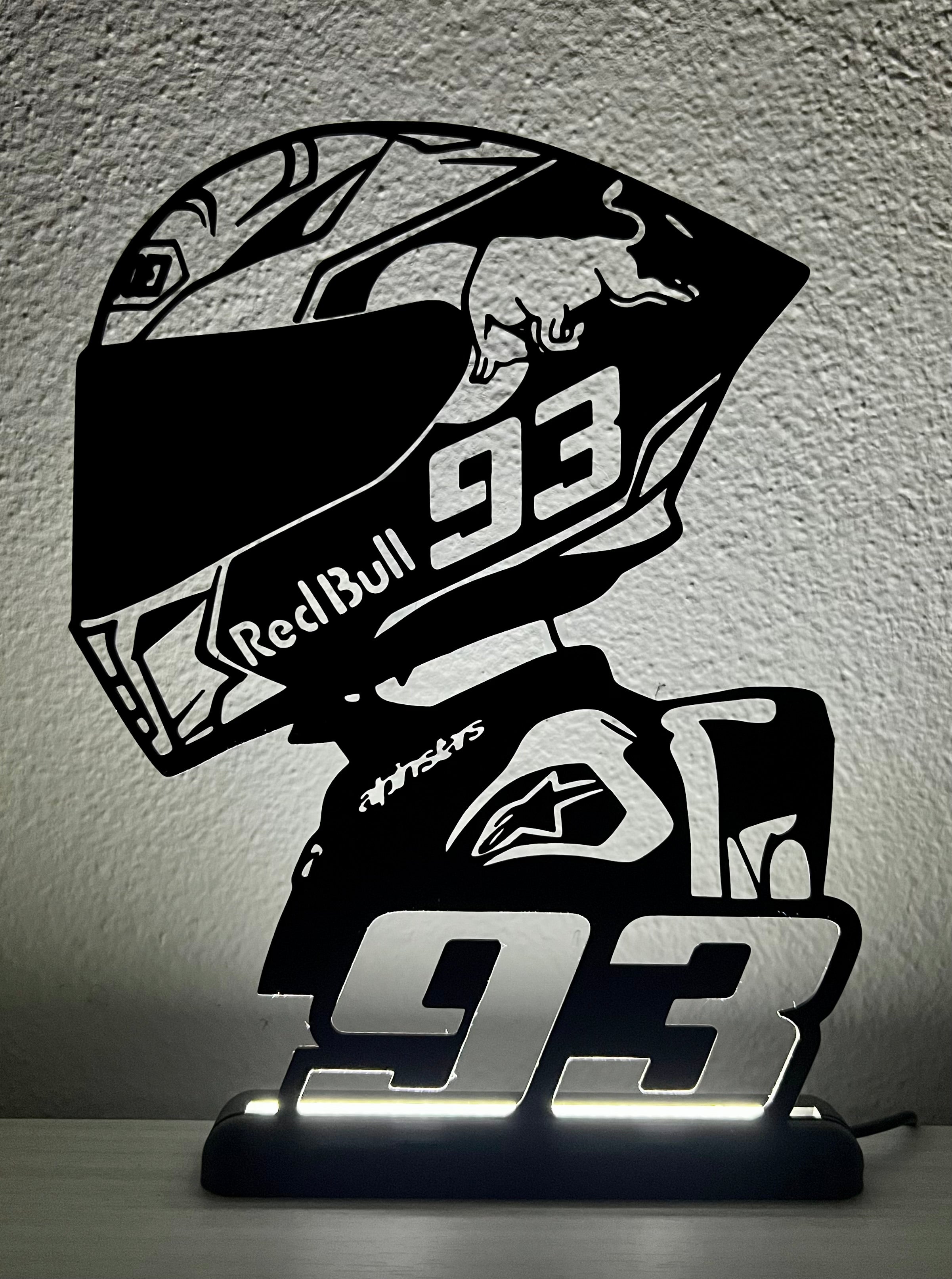 Lampada da esposizione con LED Marc Marquez - MOTOGP