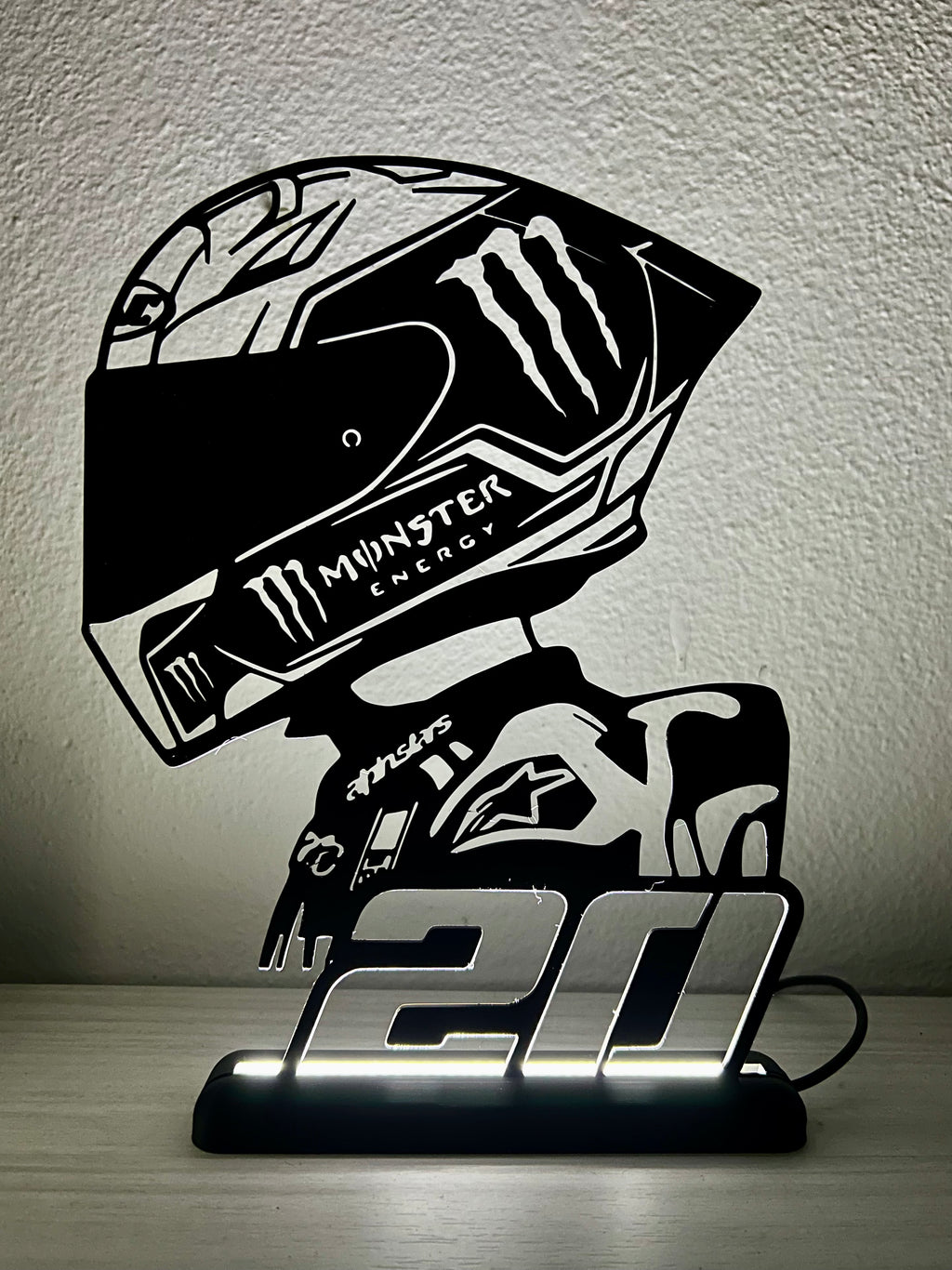 Lampada da esposizione con LED Fabio Quartararo - MOTOGP