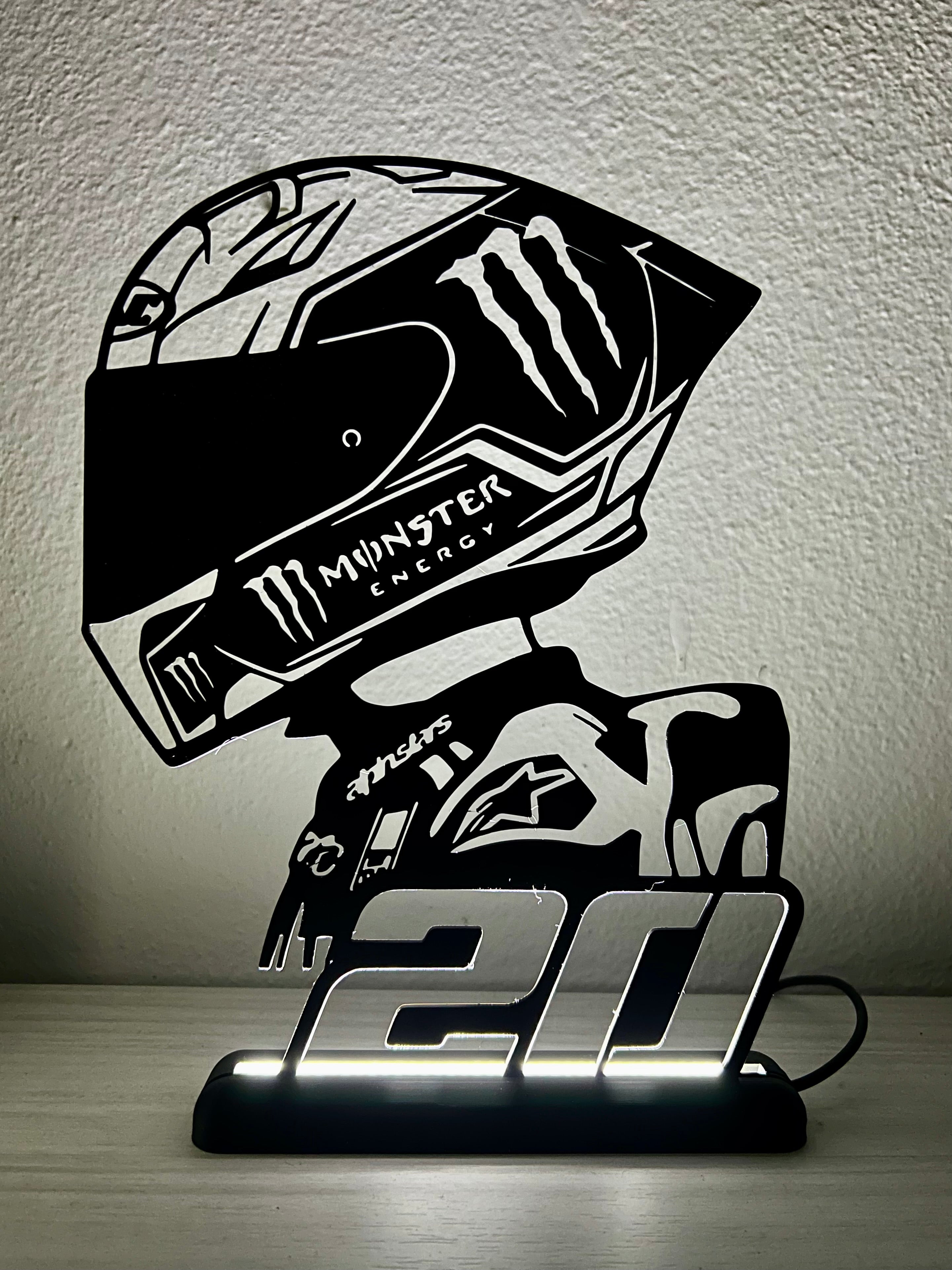 Lampe d'affichage LED Fabio Quartararo - MOTOGP
