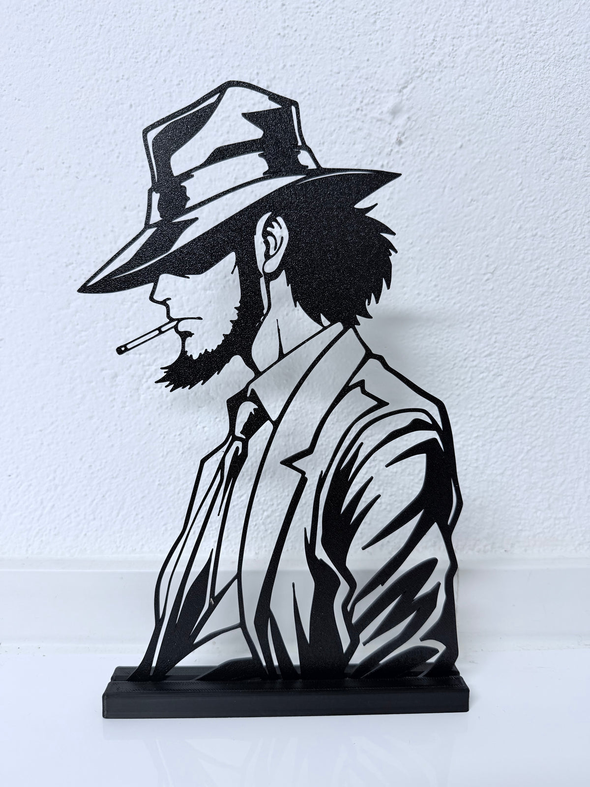 Lampada LED con silhouette 3D di Daisuke Jigen (Lupin III) – 3DOutline – foto 3