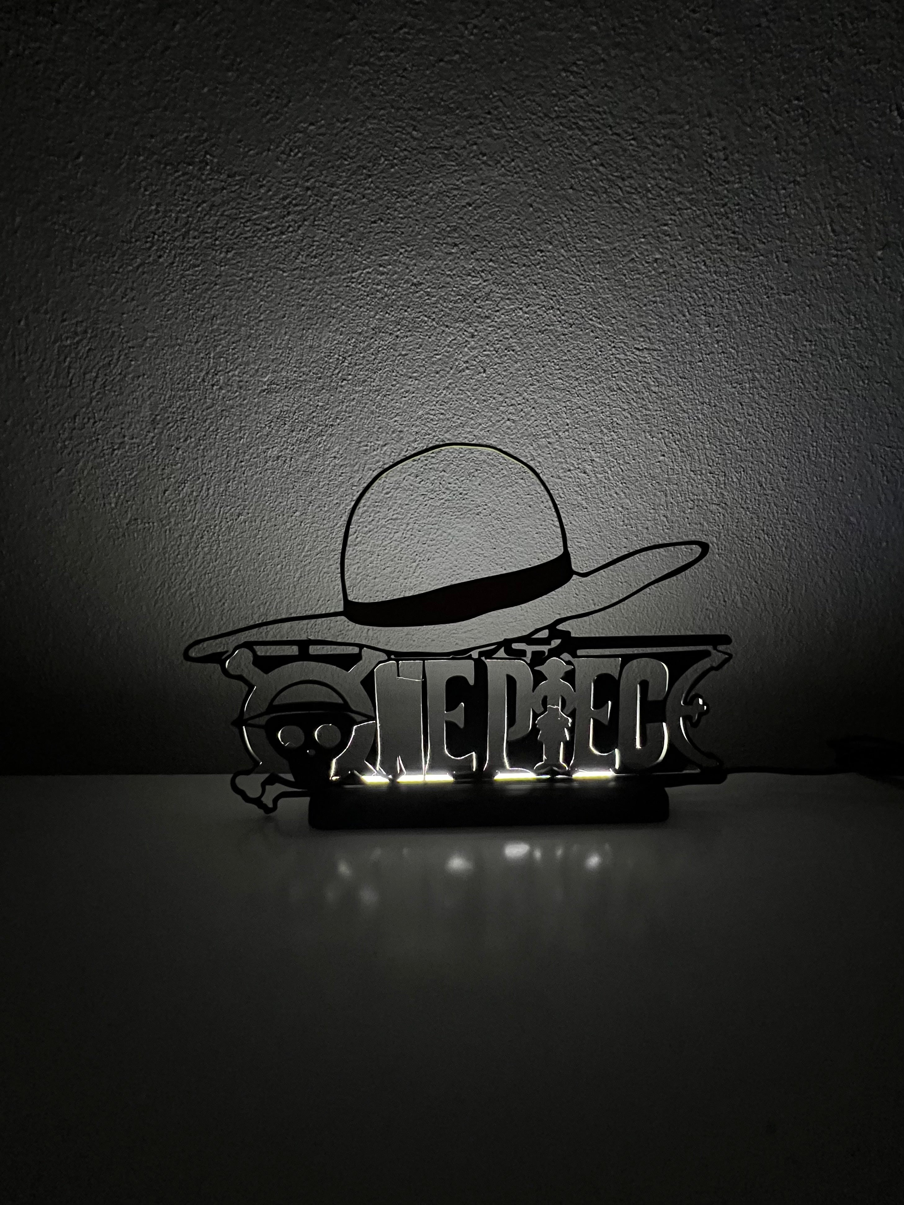 Lampada da esposizione con LED logo OnePiece