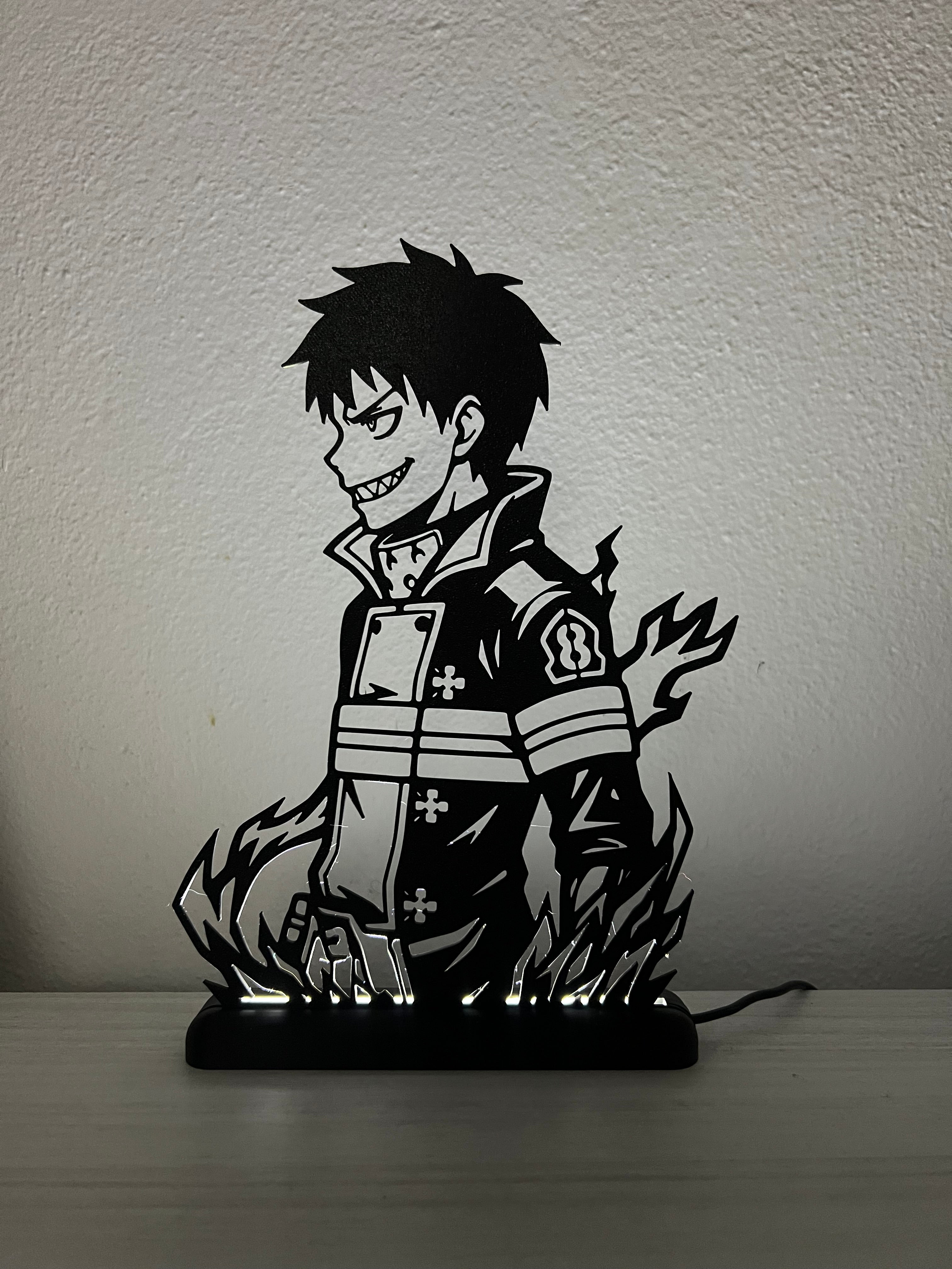 Lampada da esposizione con LED Shinra - Fire Force