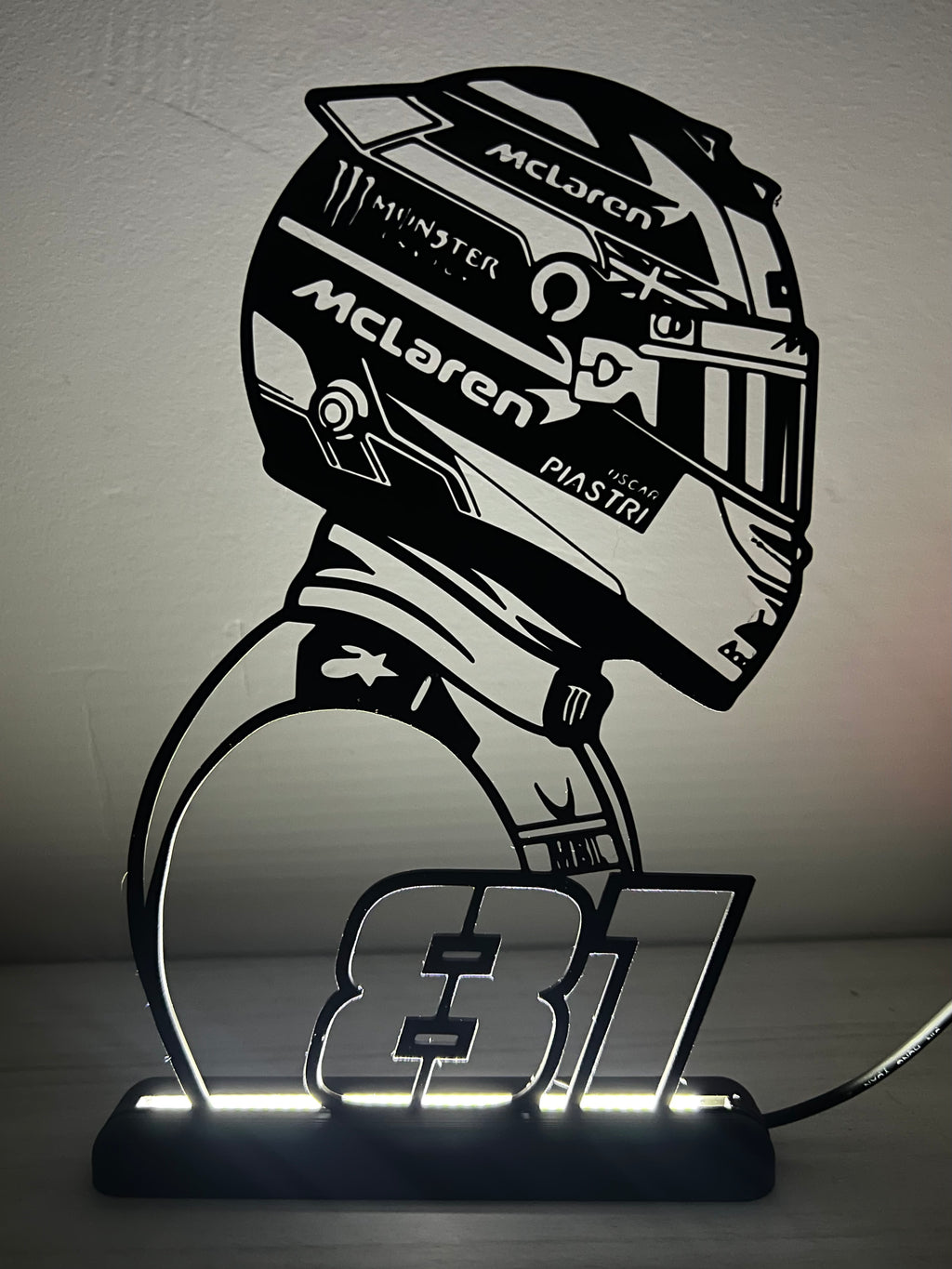 Lampada da esposizione con LED Oscar Piastri - FORMULA 1