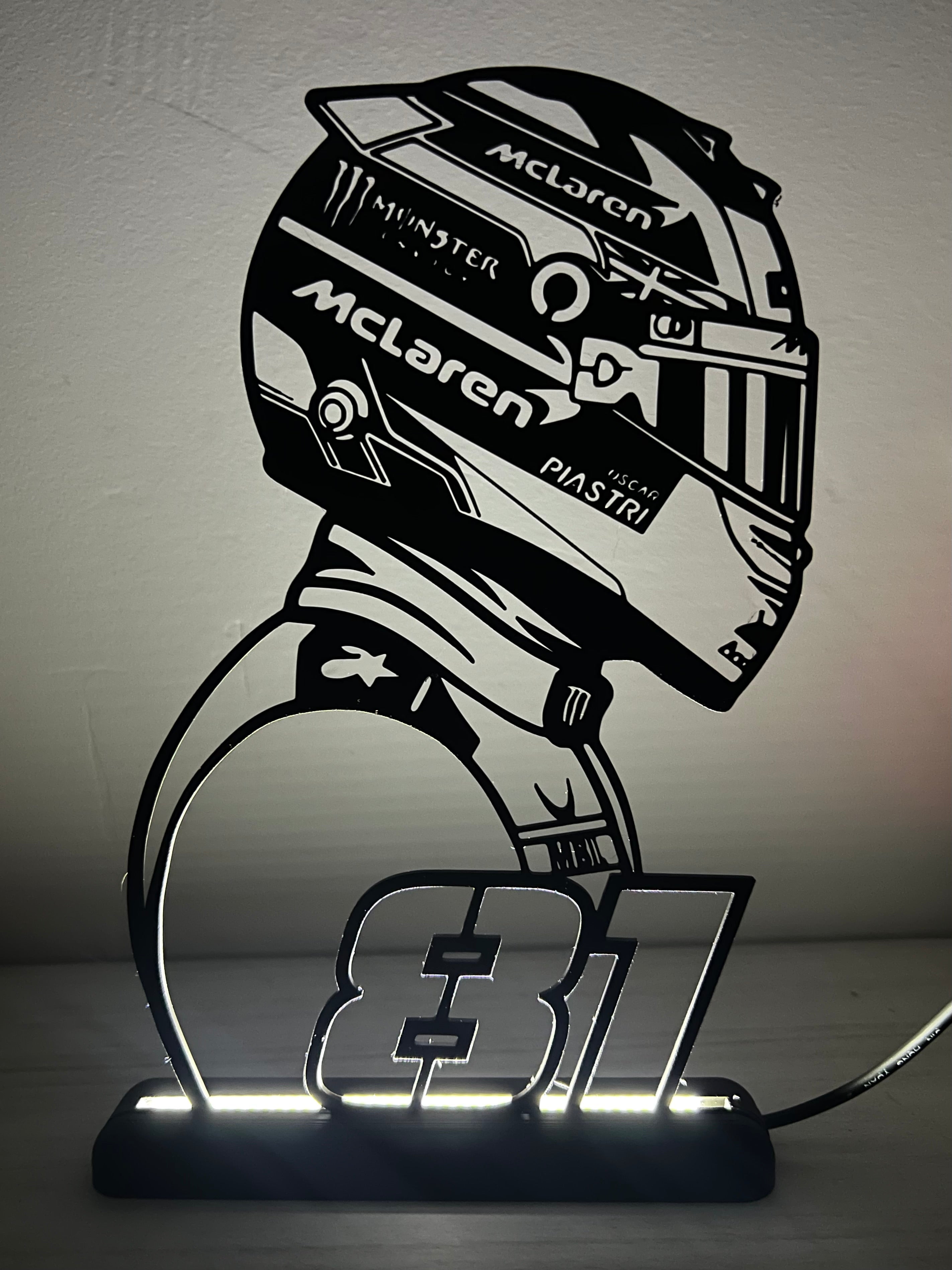 Lampada da esposizione con LED Oscar Piastri - FORMULA 1