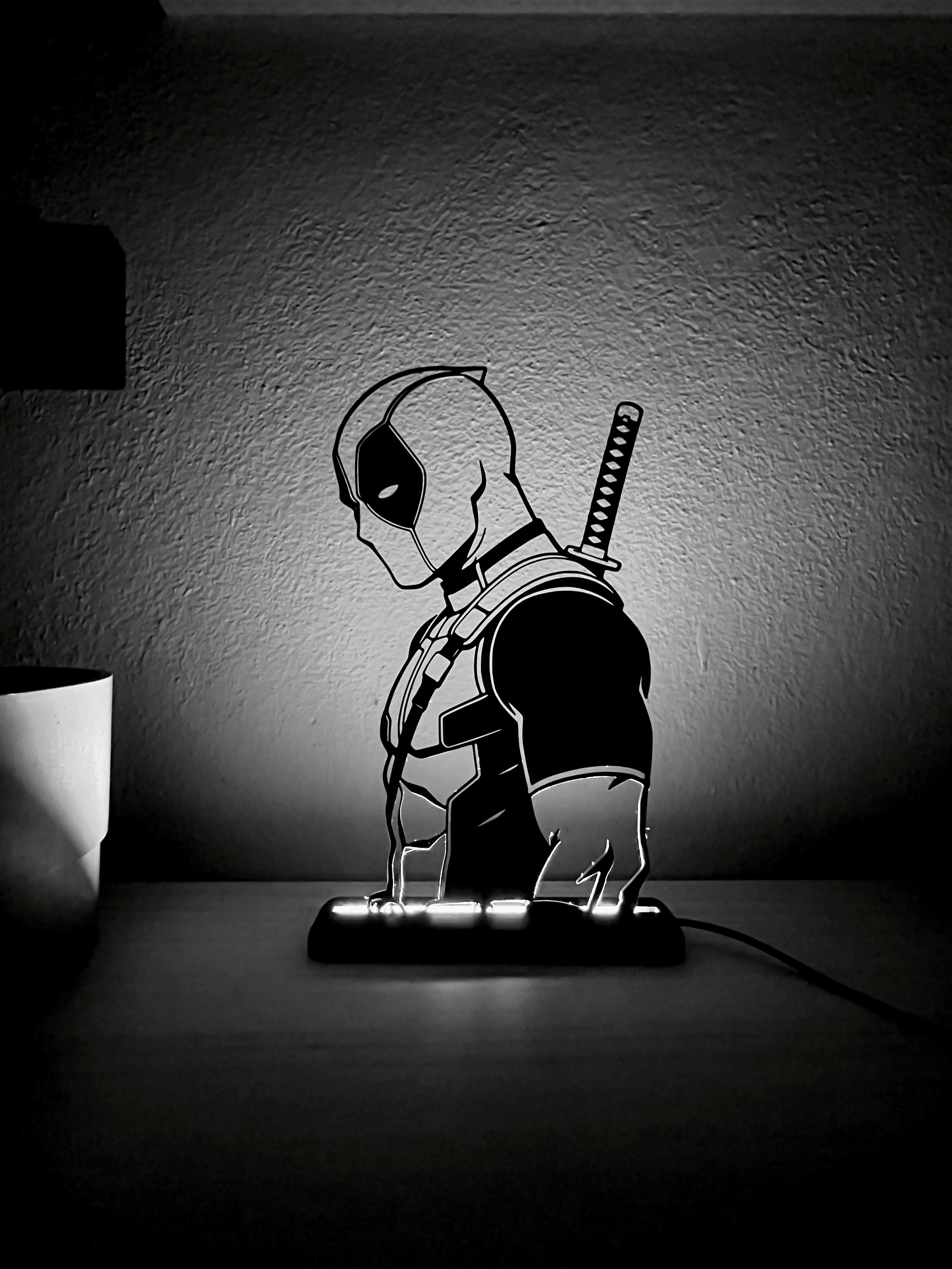 Lampada da esposizione con LED Deadpool - Marvel