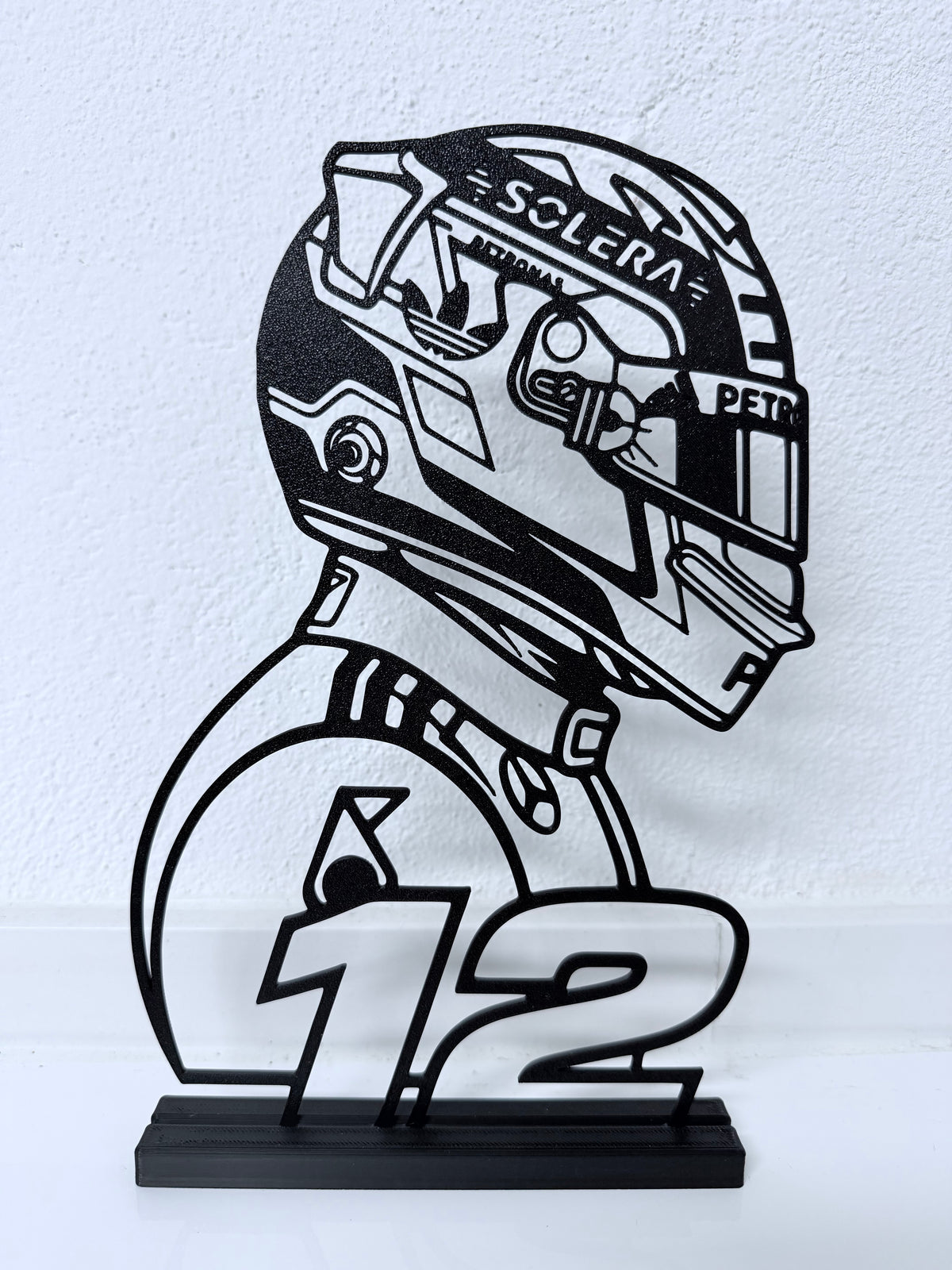 Lampada LED con silhouette 3D di Kimi Antonelli (Formula 1) – 3DOutline – foto 2
