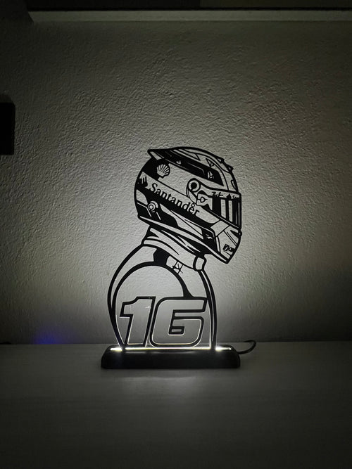 Charles Leclerc LED-Displaylampe - FORMEL 1