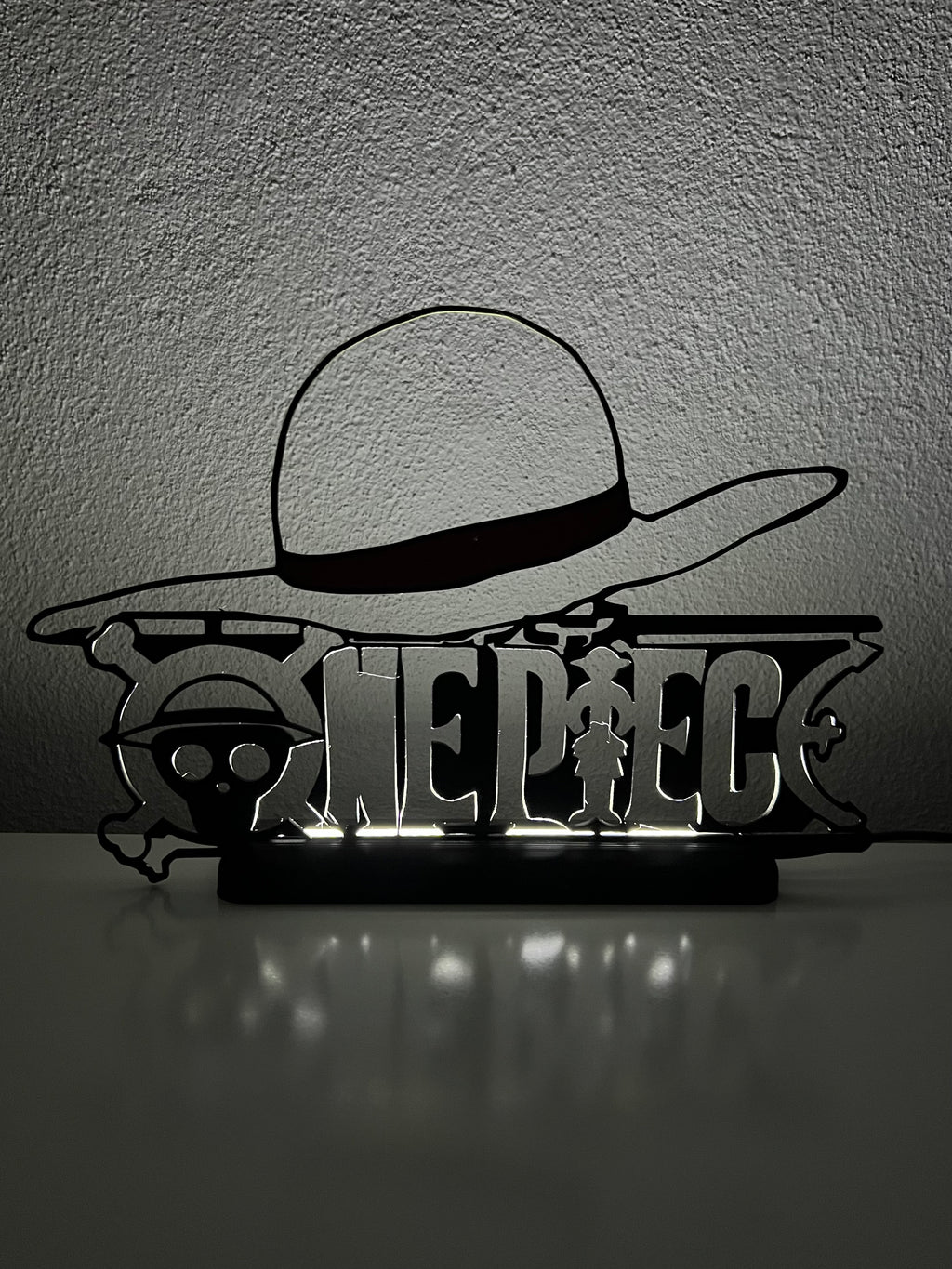 Lampada da esposizione con LED logo OnePiece