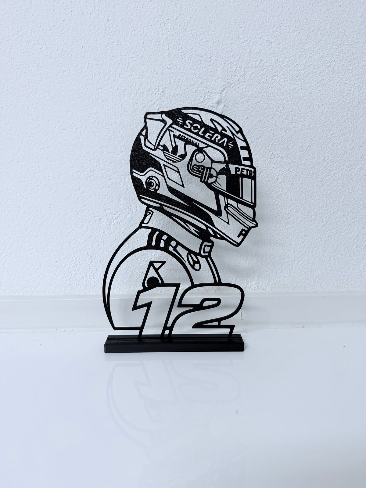 Lampada LED con silhouette 3D di Kimi Antonelli (Formula 1) – 3DOutline – foto 4