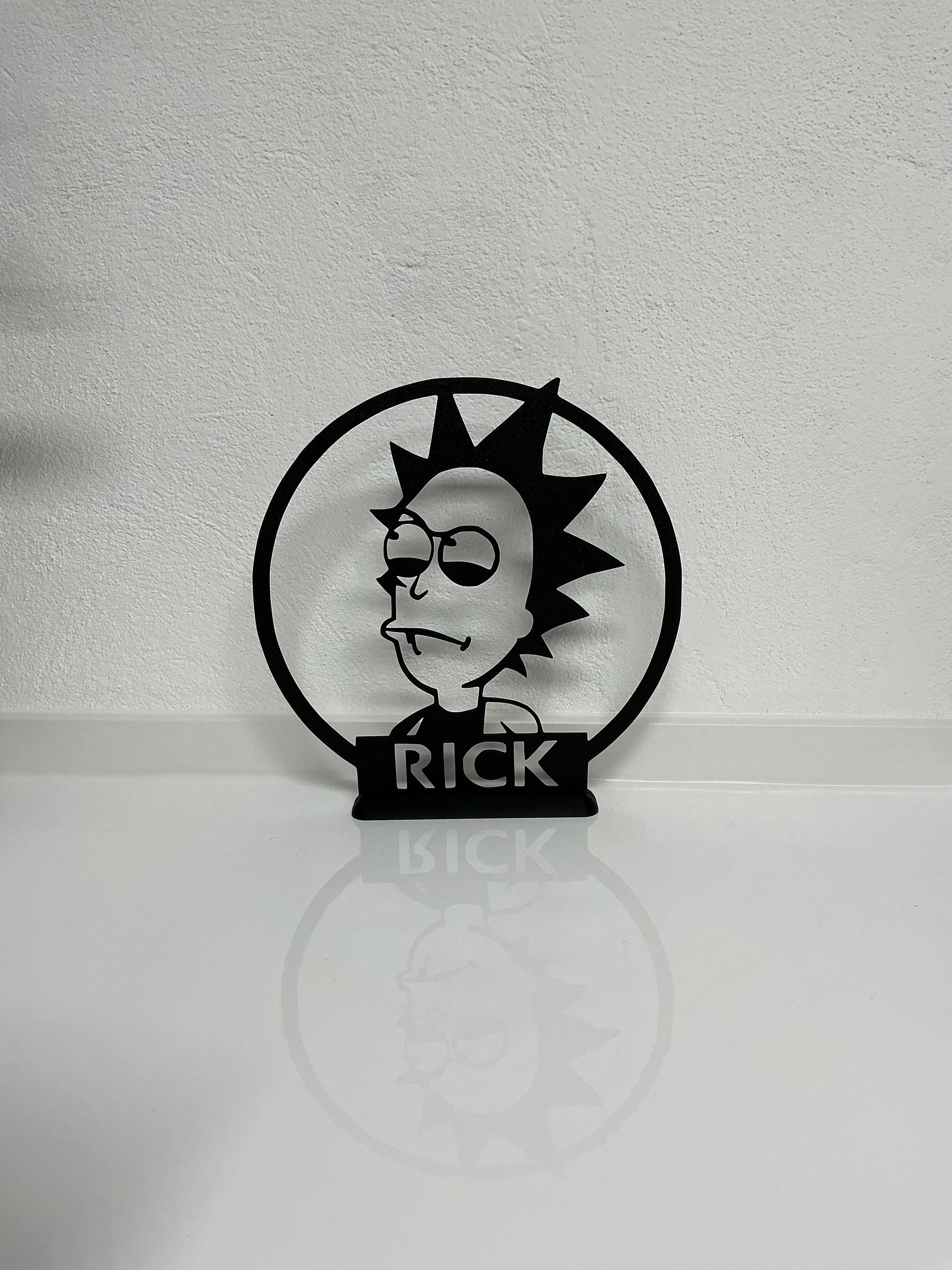Silhouette da esposizione Rick - Rick&Morty