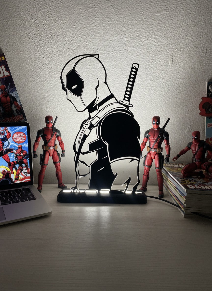 Lampada da esposizione con LED Deadpool - Marvel
