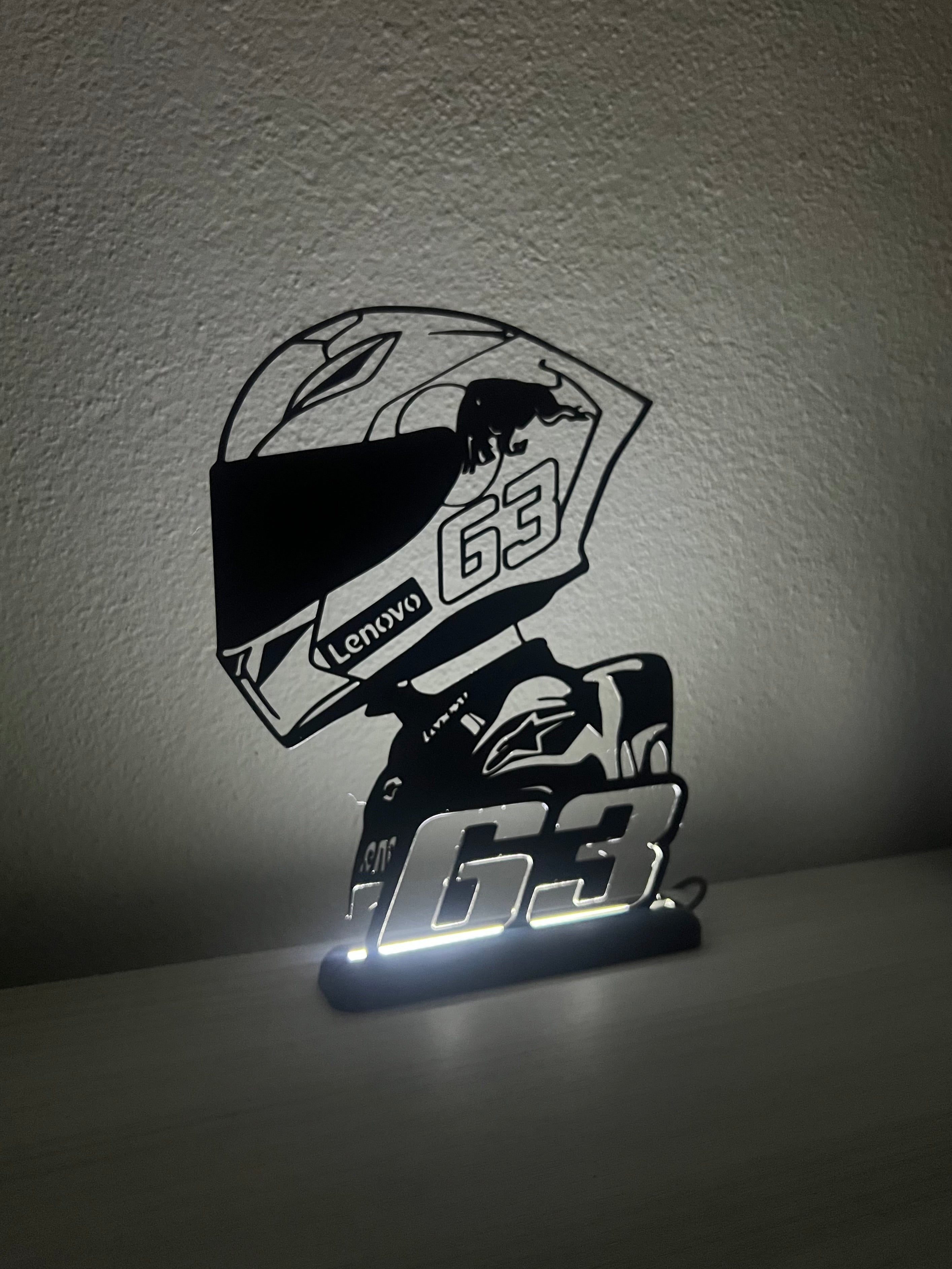 Lampada da esposizione con LED Pecco Bagnaia - MOTOGP