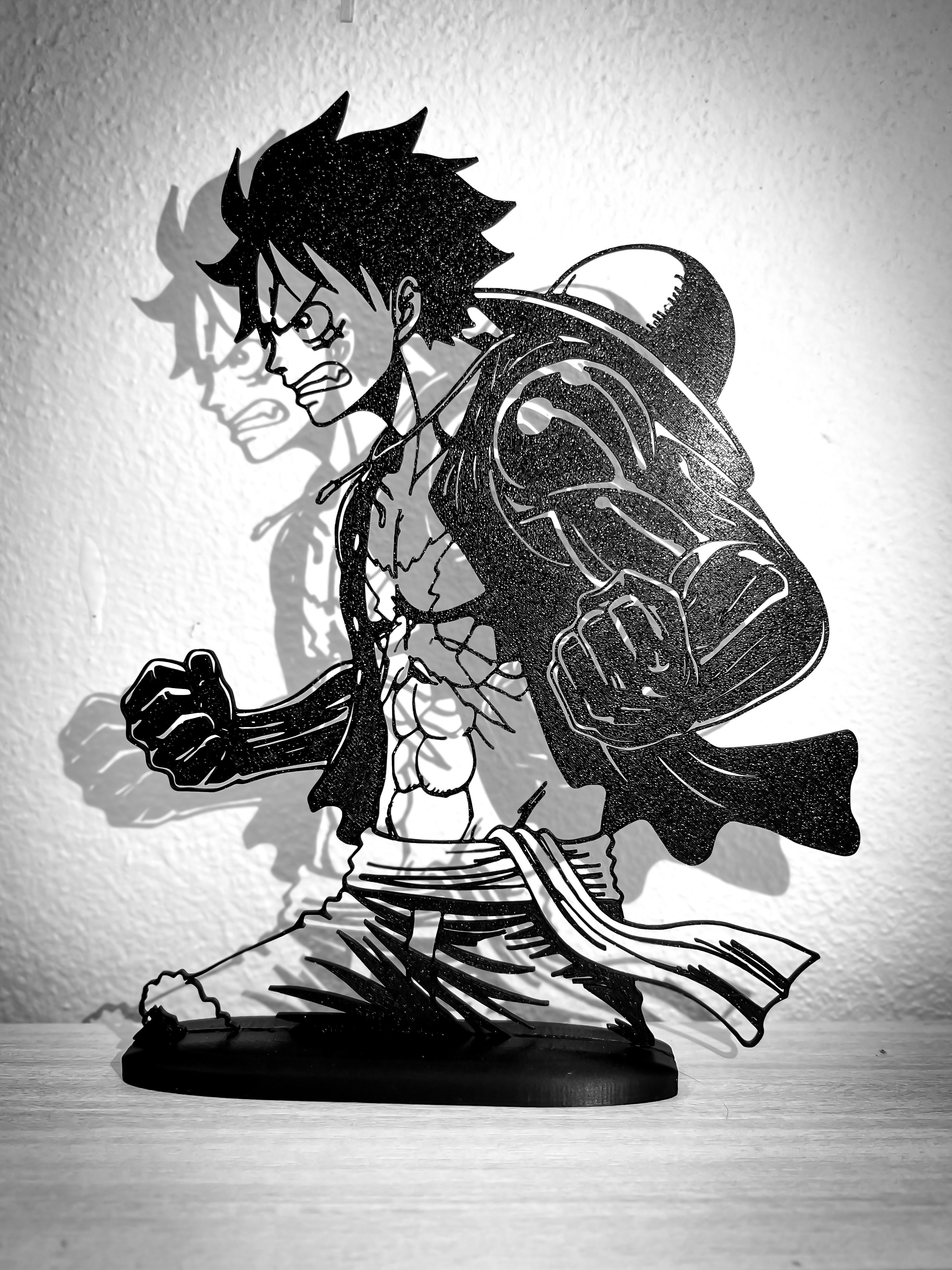Silhouette da esposizione Luffy - OnePiece