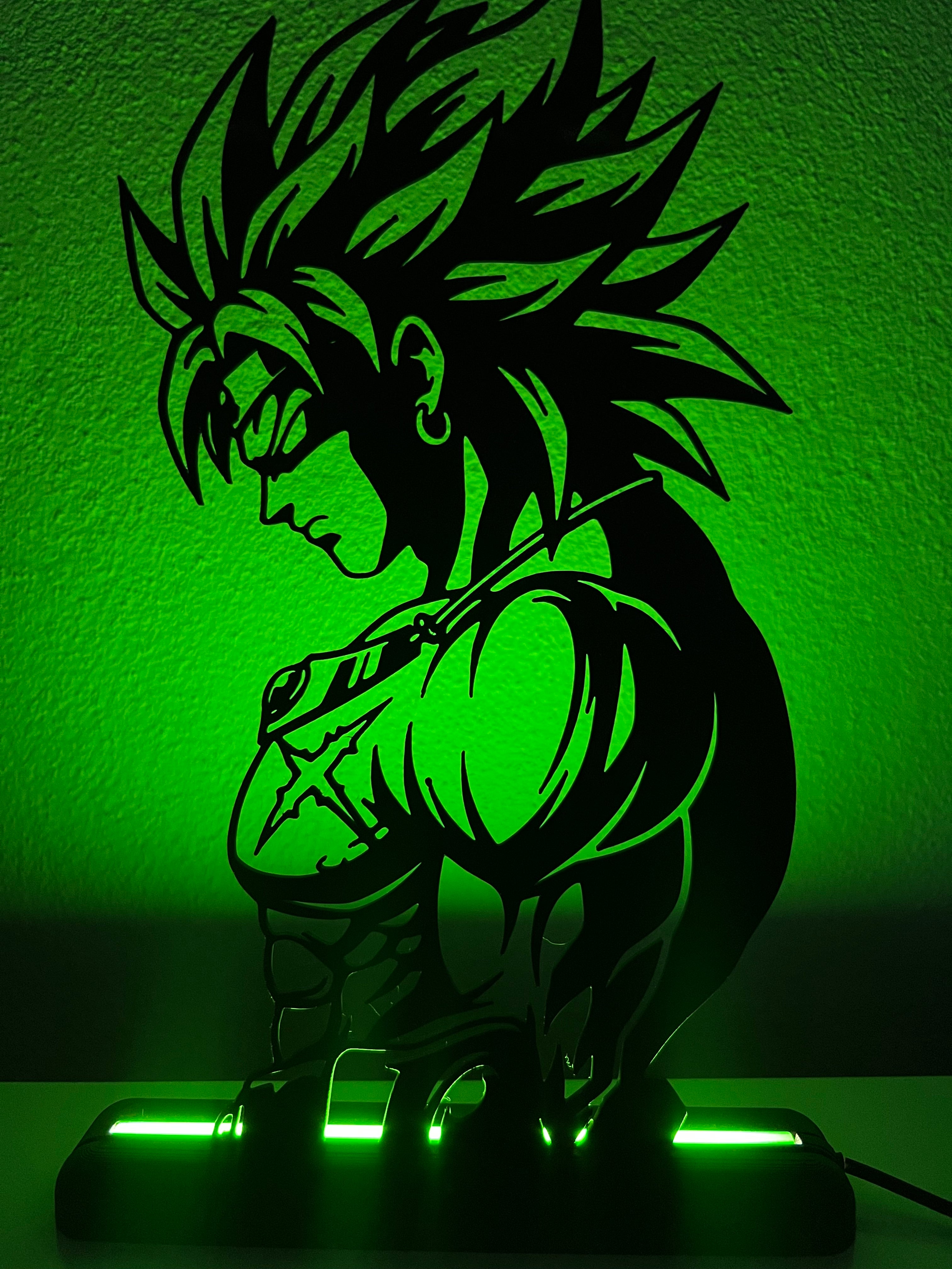 Lampada da esposizione con LED Broly - Dragonball