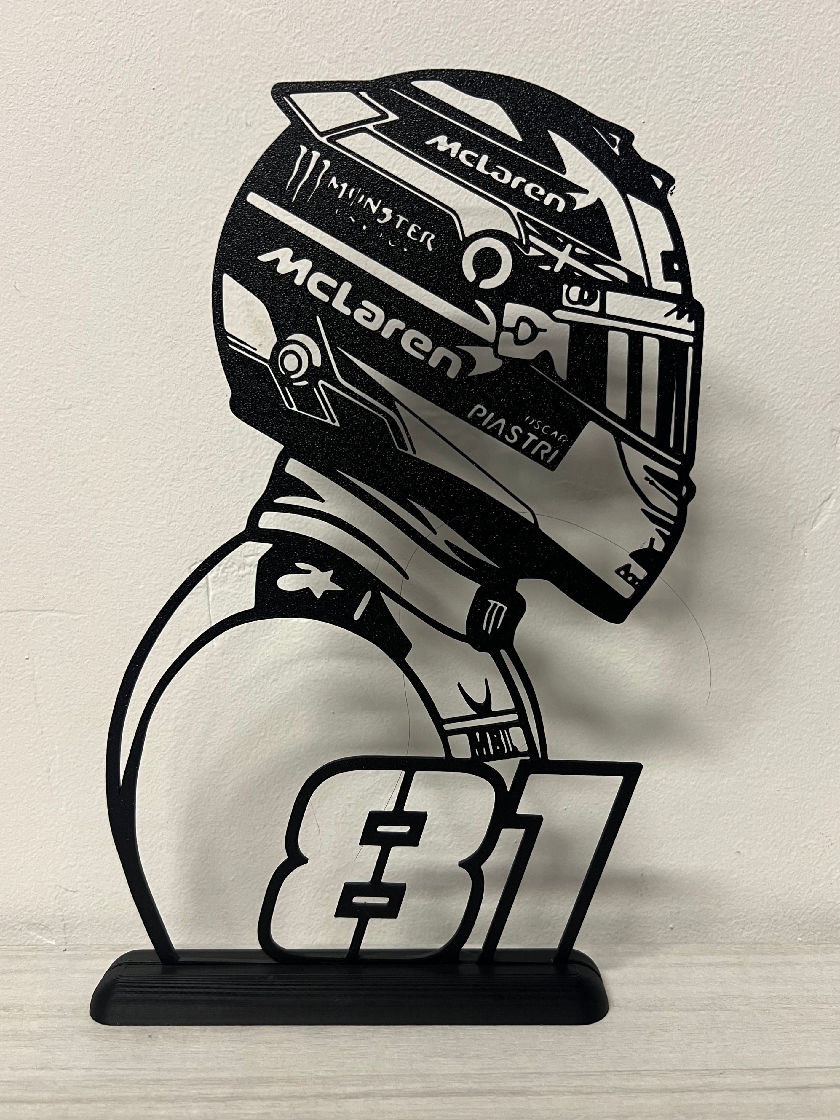 Silhouette da esposizione Oscar Piastri - FORMULA 1