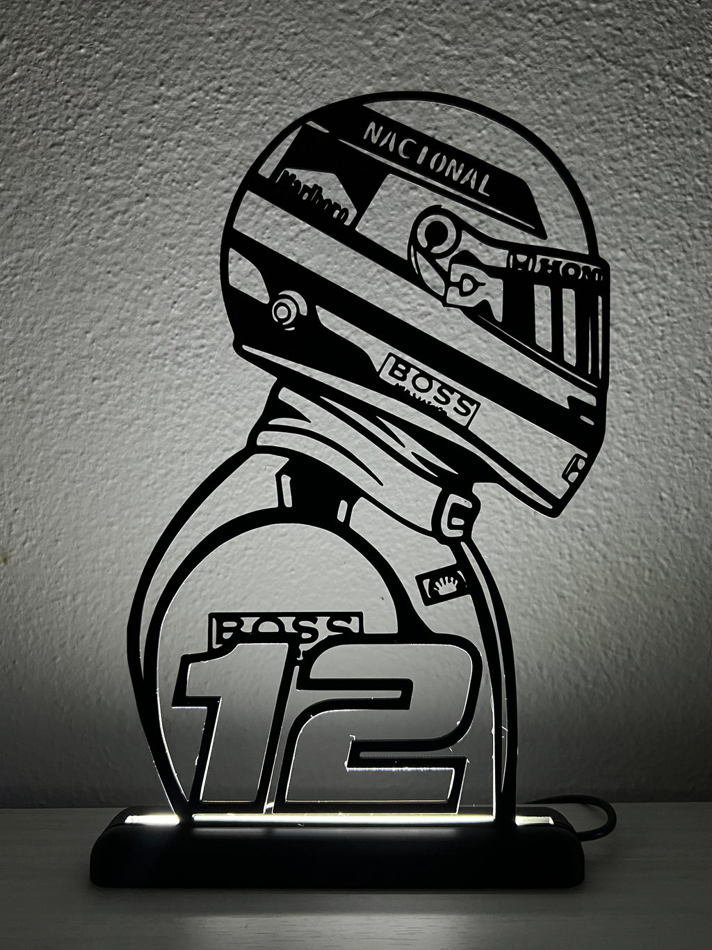 Lampada da esposizione con LED Ayrton Senna - FORMULA 1