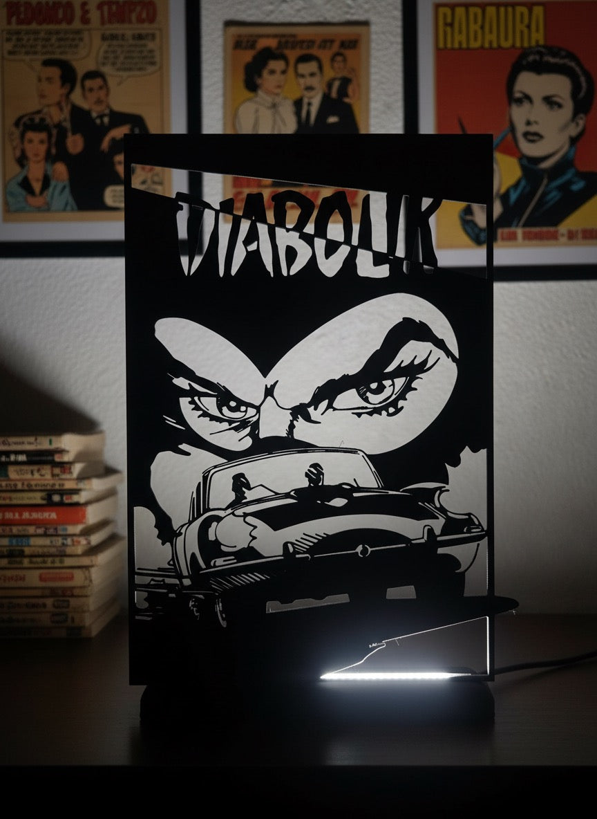 Lampada da esposizione con LED Diabolik