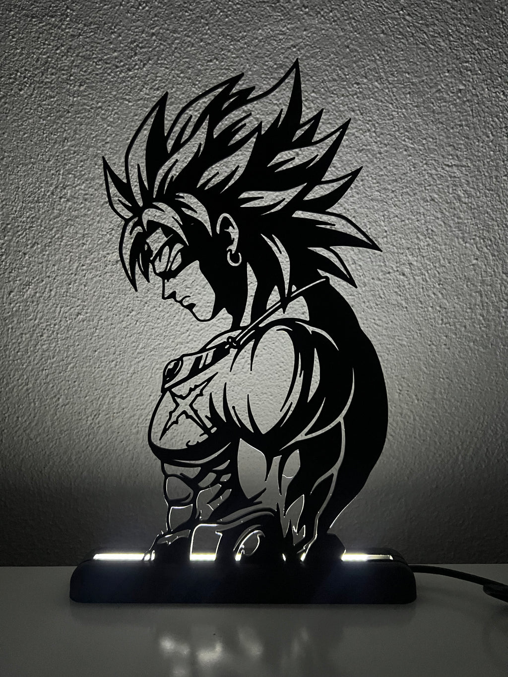 Lampada da esposizione con LED Broly - Dragonball