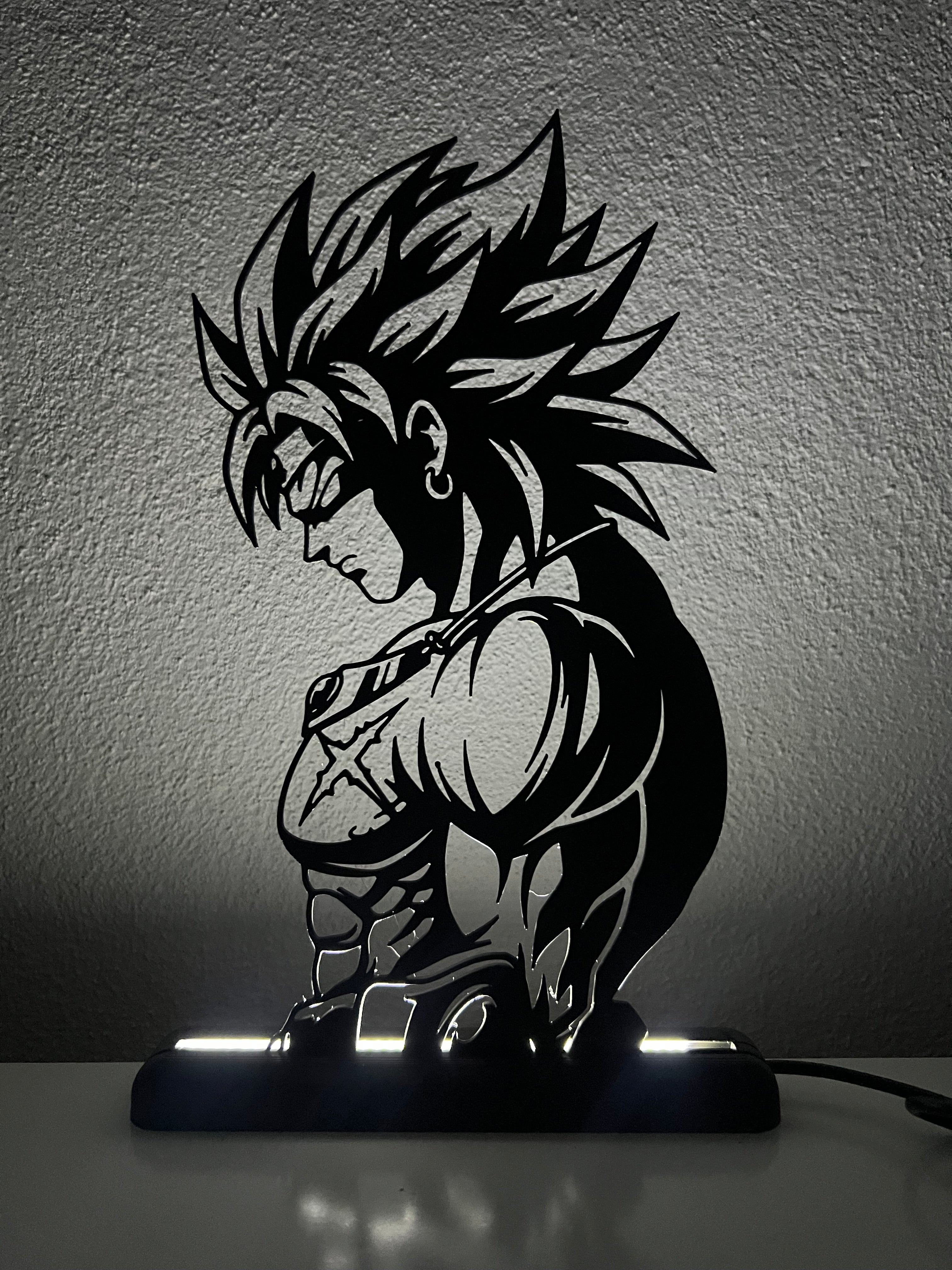 Lampada da esposizione con LED Broly - Dragonball