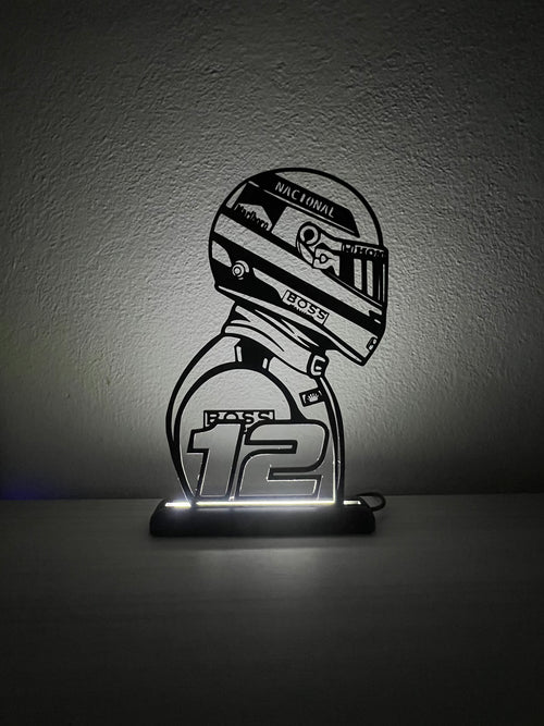 Lampada da esposizione con LED Ayrton Senna - FORMULA 1