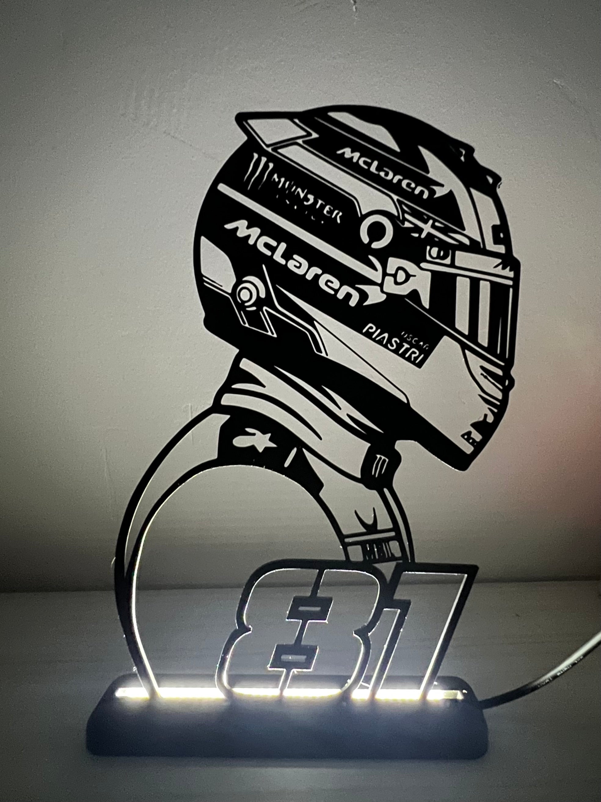 Lampada da esposizione con LED Oscar Piastri - FORMULA 1