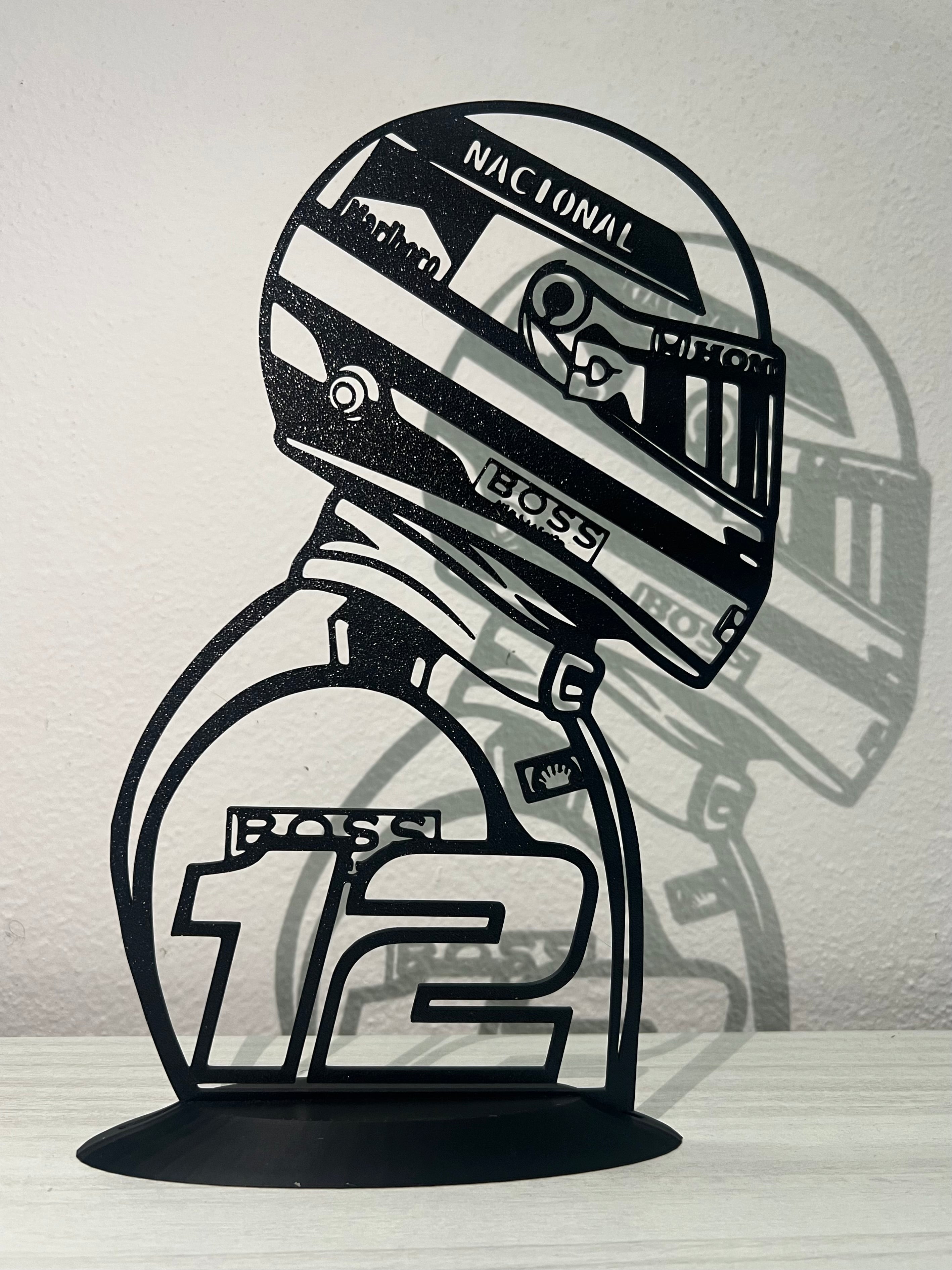 Silhouette da esposizione Ayrton Senna - FORMULA 1