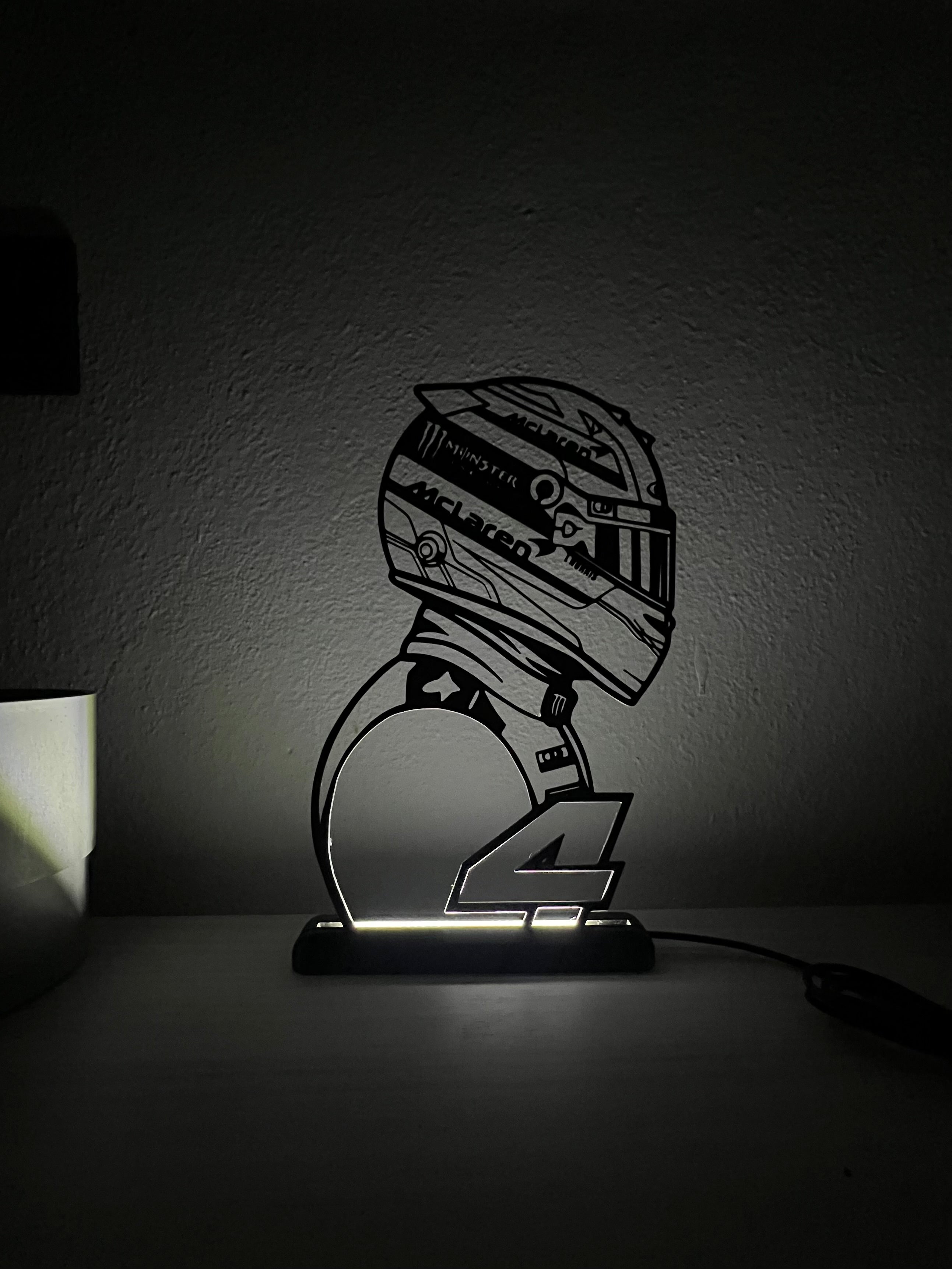 Lando Norris LED-Displaylampe - FORMEL 1