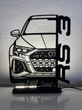 Lampada da esposizione con LED AUDI RS3 personalizzata