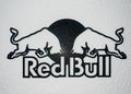 Silhouette da parete con il logo Red Bull in PLA nero, 25 cm