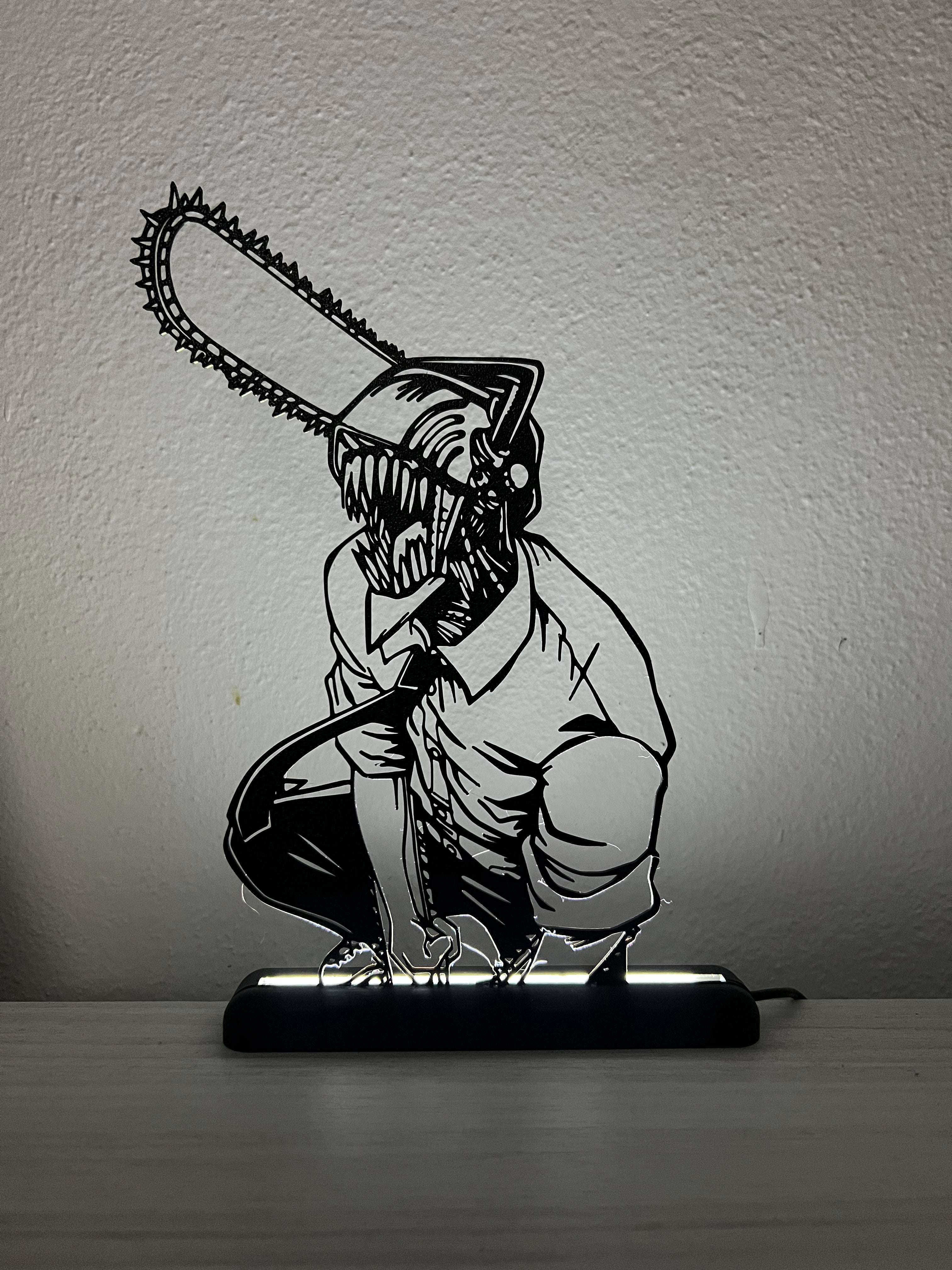 Lampada da esposizione con LED Chainsawman Denji